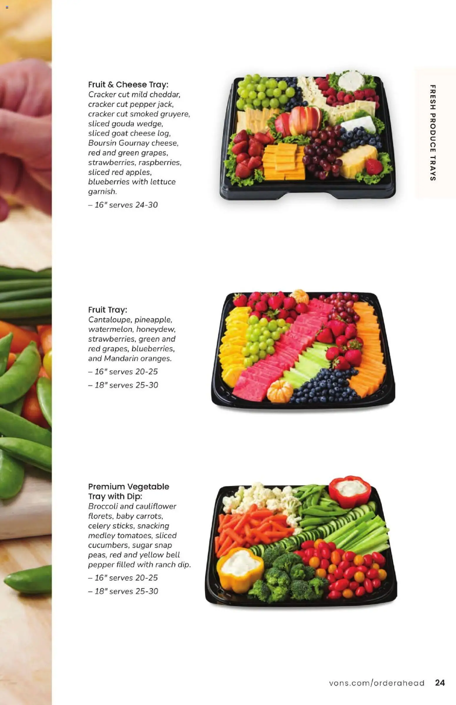 Vons Entertaining Guide - valid from 10/01/2025 | Page: 25 | Products: Goat cheese, Lettuce, Sugar, Blueberries