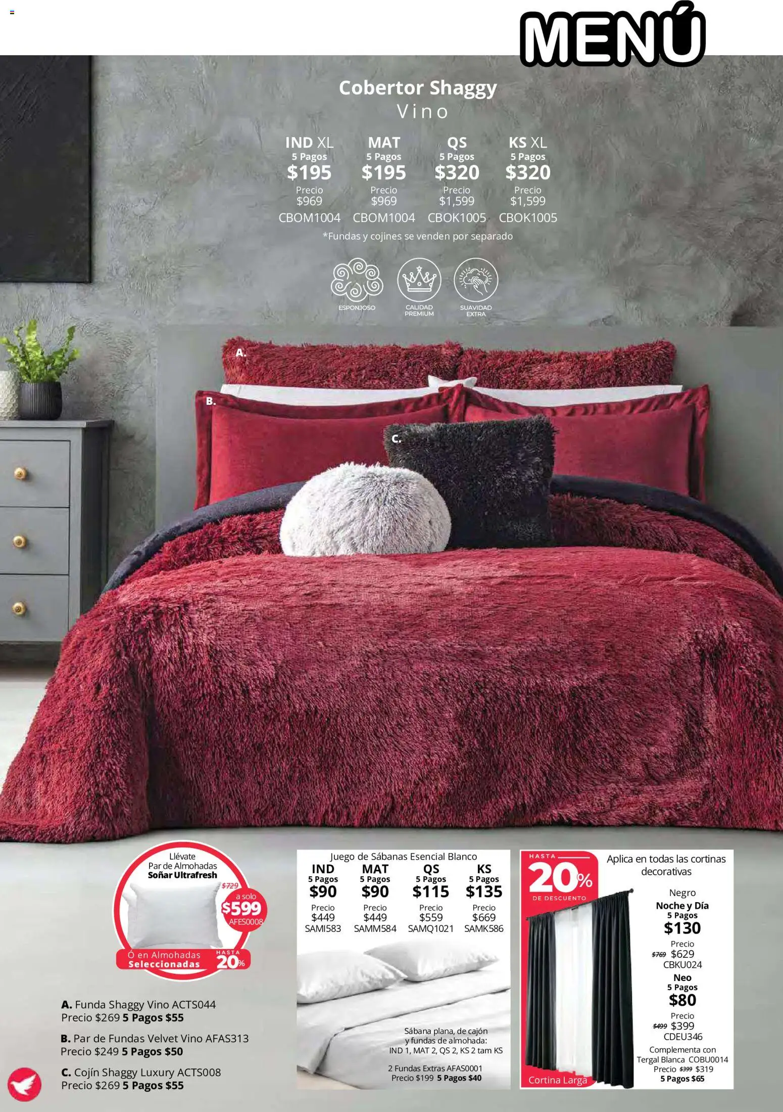 Nuevas ofertas de Colchas Concord válidas en toda la República Mexicana desde el 15/10/2026. ¡Encuentra las mejores ofertas en Colchas Concord catálogo Colección Cobertor Calor de Hogar! | Página: 53