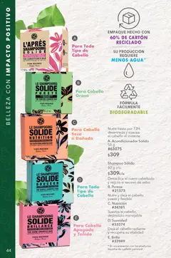 Vista previa de Yves Rocher campaña 9 2026, nuevo folleto de la tienda, válido en México a partir del 23.06.2026 | Página: 46 | Productos: Agua, Brillo, Radiante, Acondicionador