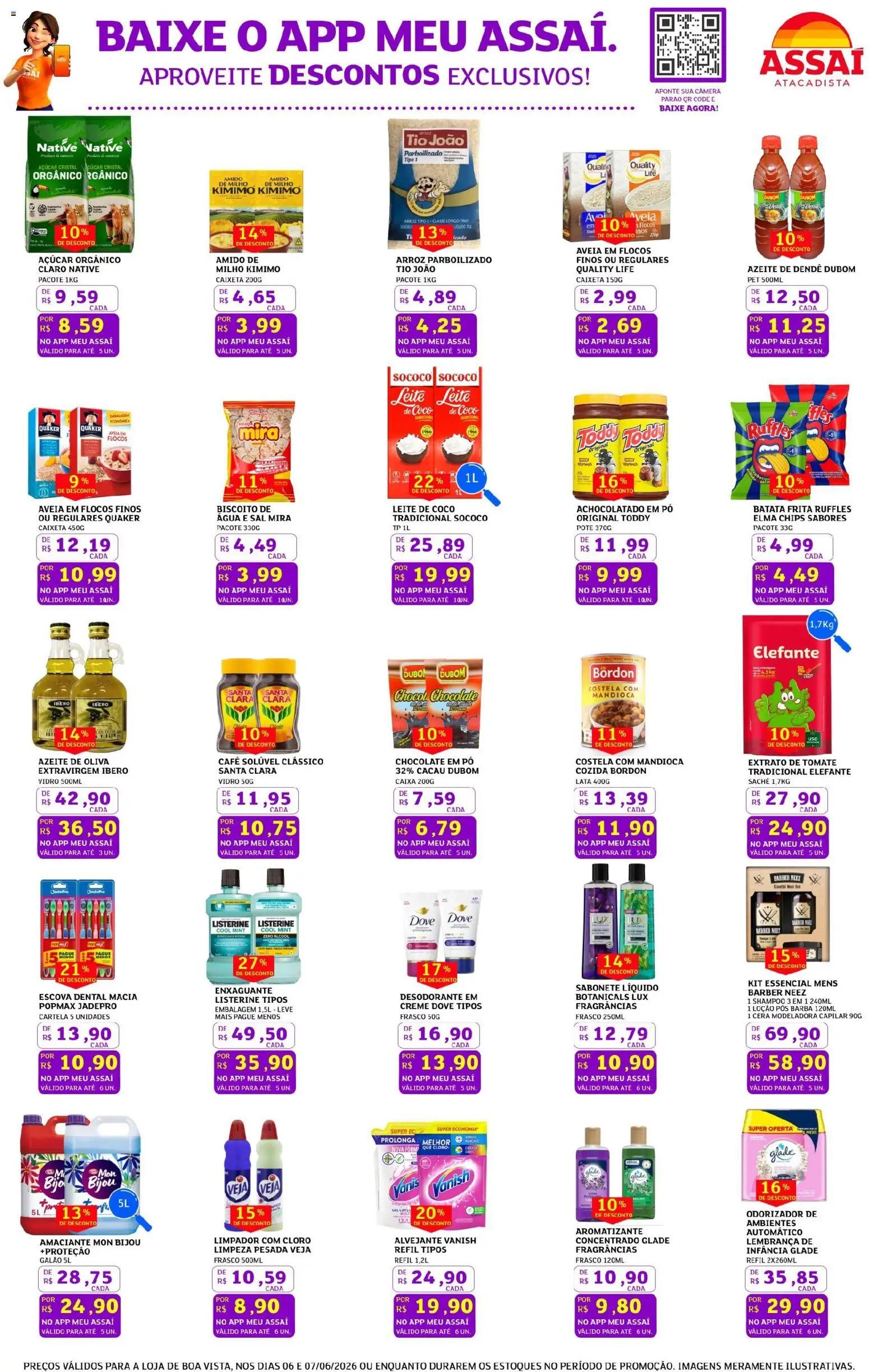 Assaí Atacadista Folheto - válido de 06.06.2026 | Página: 3 | Produtos: Shampoo, Cera, Vanish, Amaciante