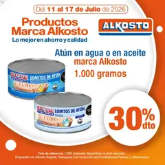 Alkosto catálogo -  Vista previa de la revista de la tienda Alkosto valido desde el 11/07/2026 | Página: 4 | Productos: Agua, Atún, Peso, Aceite