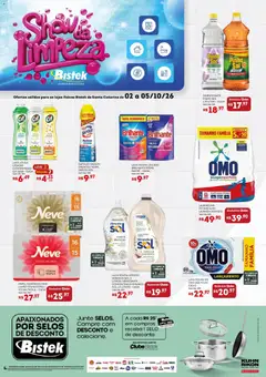 Bistek Supermercados ofertas Show da Limpeza - Pré-Visualização do folheto da loja Bistek Supermercados, válido de 02/10/2026