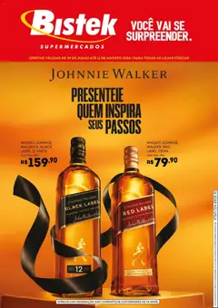 Bistek Supermercados ofertas Diageo - Pré-Visualização do folheto da loja Bistek Supermercados, válido de 29/07/2026