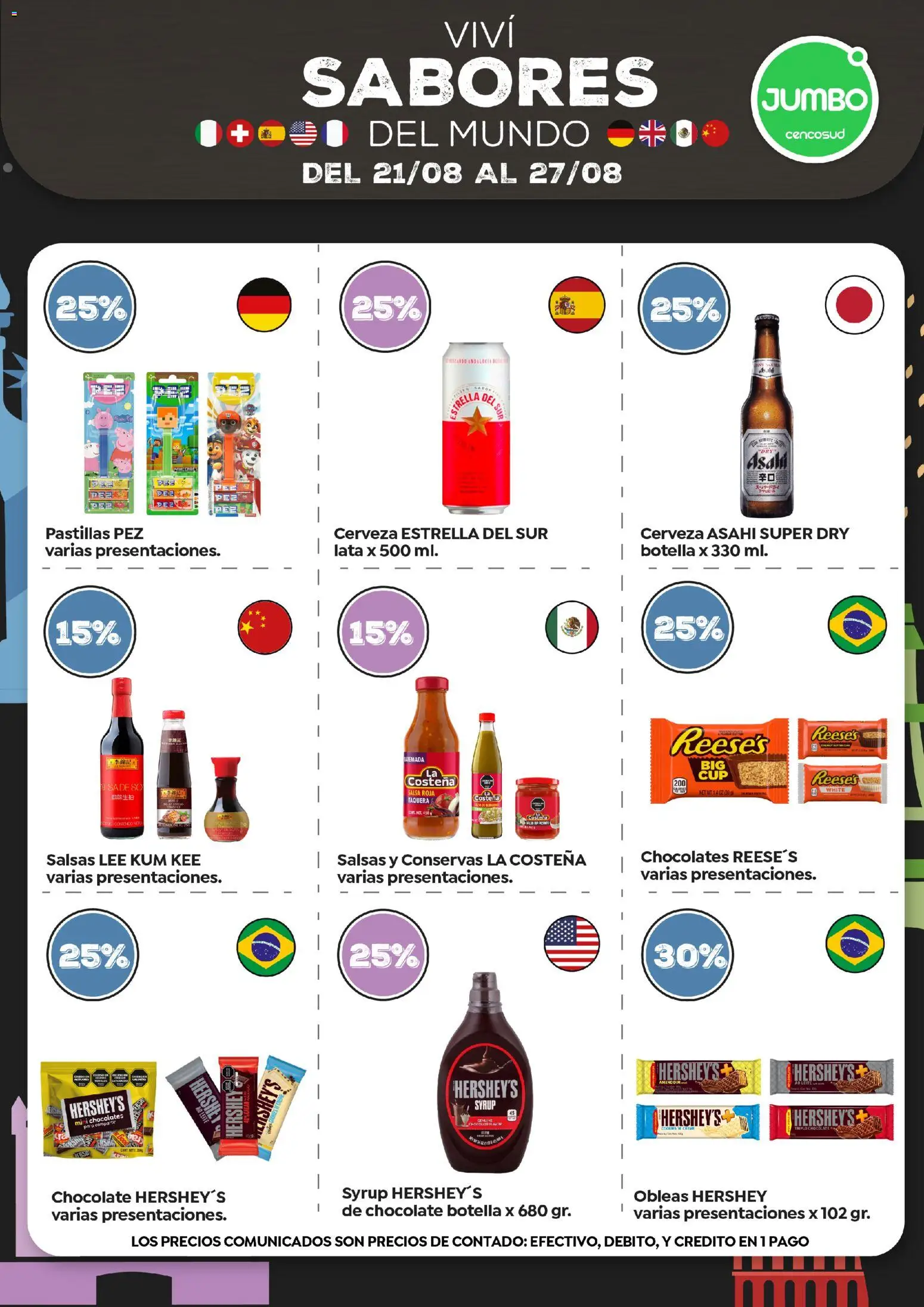 Jumbo - Especial Sabores del Mundo │ válido desde el 21/08/2026 | Página: 4 | Productos: Botella, Salsas, Cerveza, Pez
