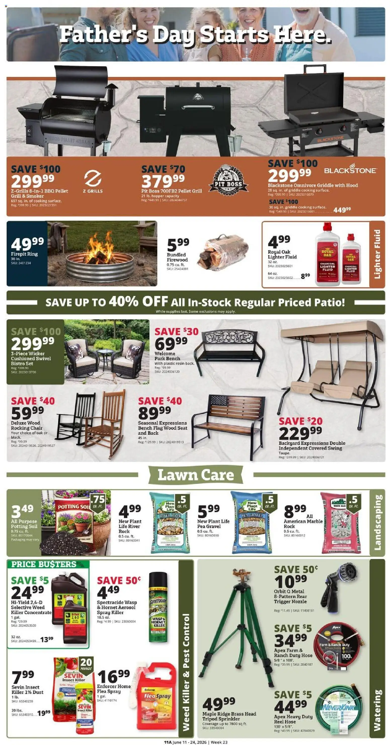 Rural King Weekly Ad - valid from 11.06.2026 | Page: 13 | Products: Chair, Ring, Pea, Lighter