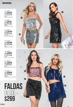 Vista previa de Andrea catálogo Outlet, nuevo folleto de la tienda, válido en México a partir del 26/07/2026 | Página: 366 | Productos: Faldas, Blusa, Falda, Short