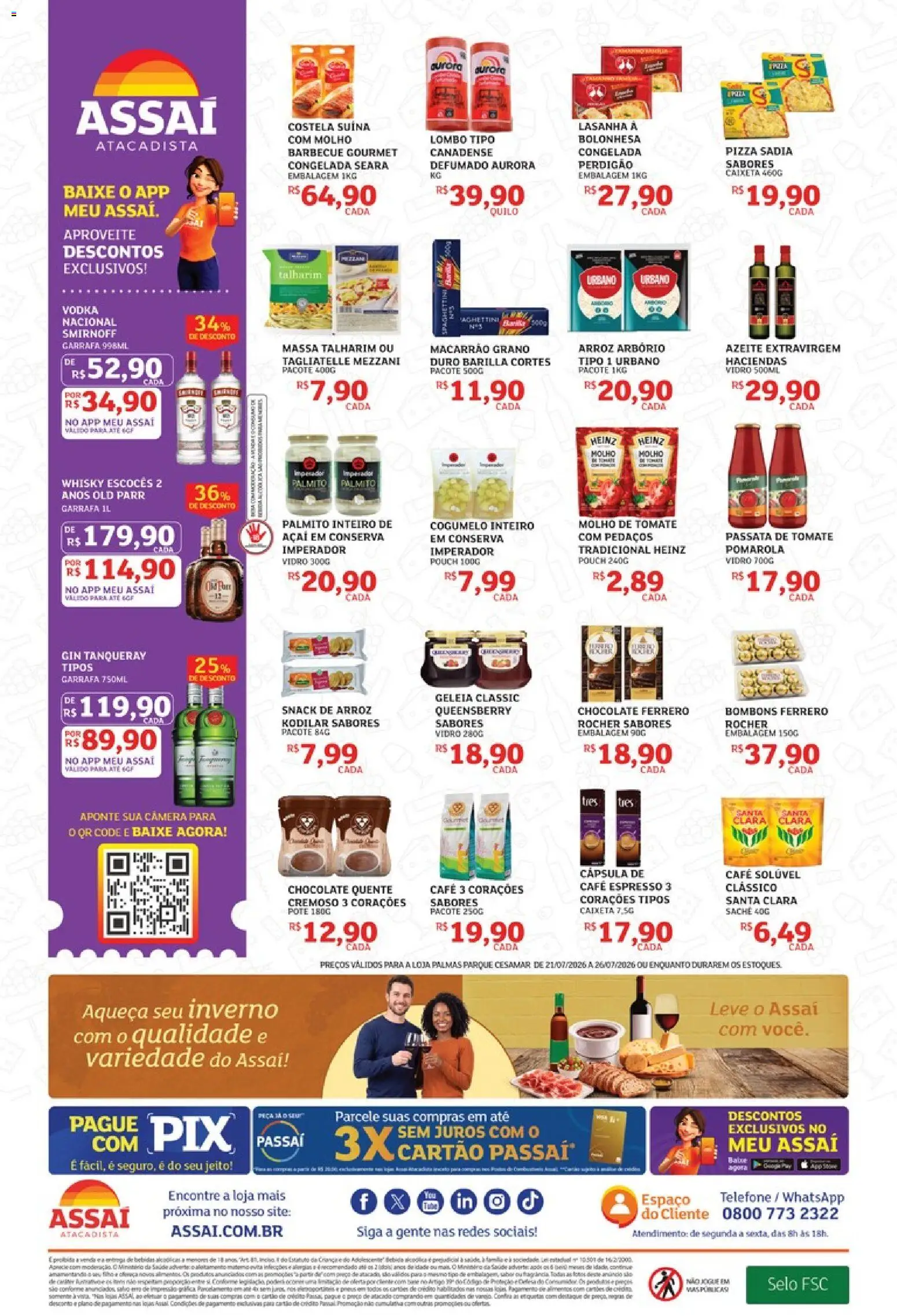 Assaí Atacadista Folheto - válido de 21/07/2026 | Página: 2 | Produtos: Kodilar, Lasanha, Vodka, Café solúvel