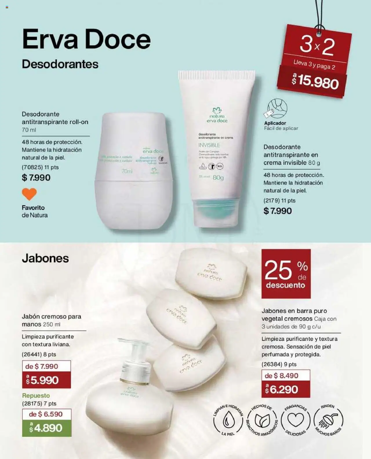 Natura catálogo │ válido desde el 26.06.2025 | Página: 118 | Productos: Caja, Jabón, Antitranspirante, Crema