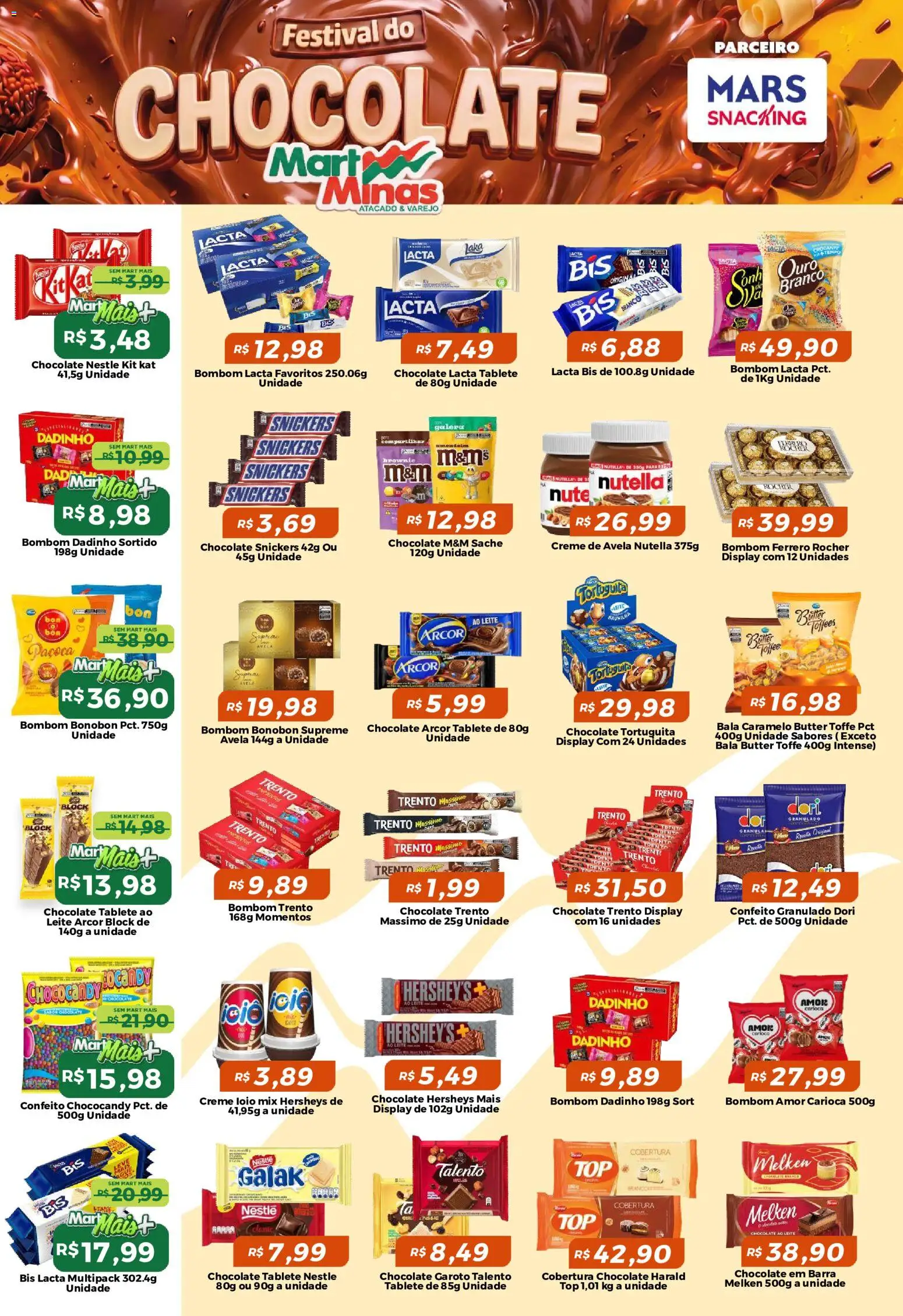 Mart Minas Folheto - válido de 09/07/2026 | Página: 4 | Produtos: Kit Kat, Ferrero Rocher, Creme de avelã, Avelã