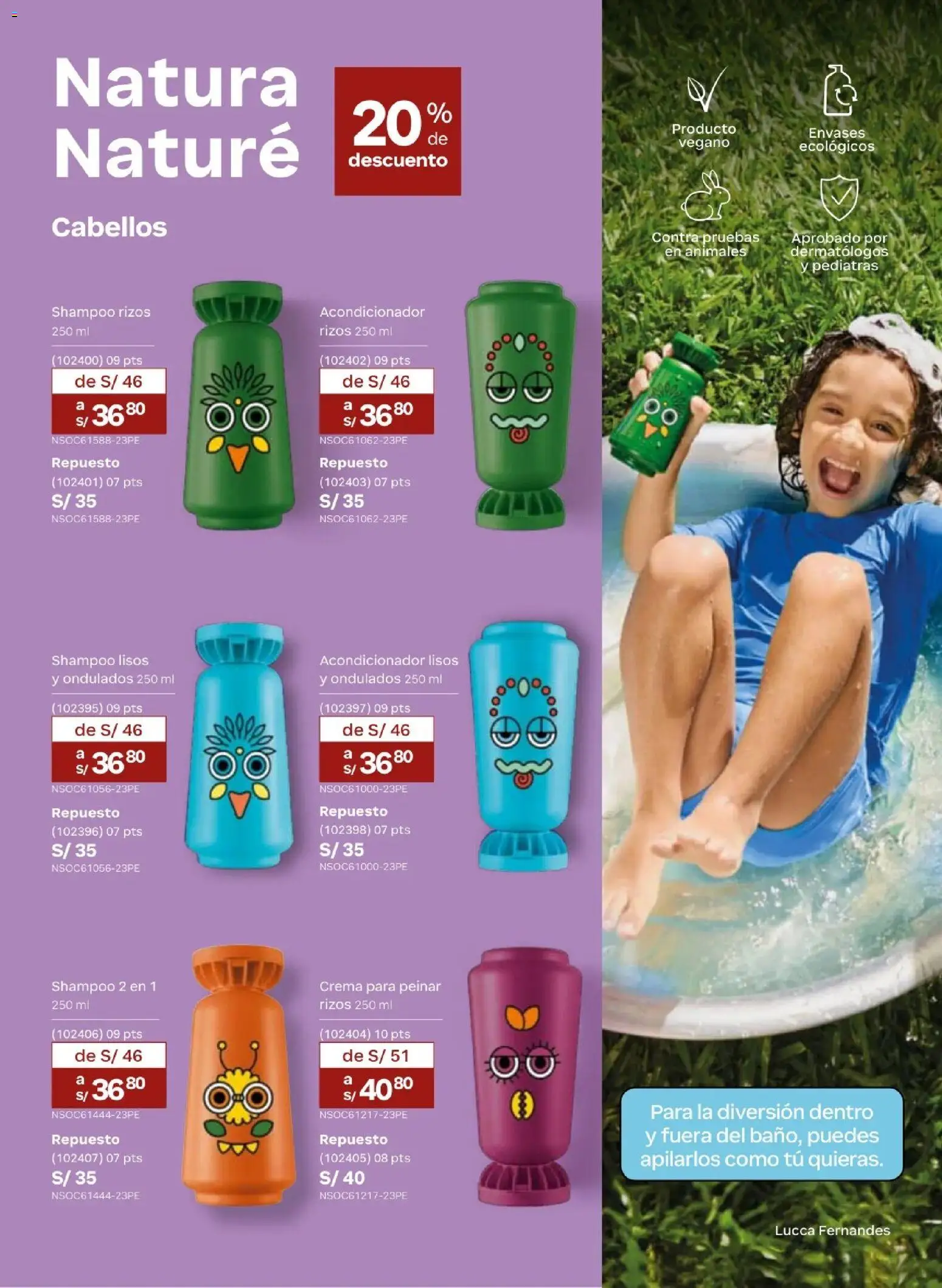 Catálogo Natura válido desde 24.05.2026 | Página: 140 | Productos: Shampoo, Acondicionador, Crema