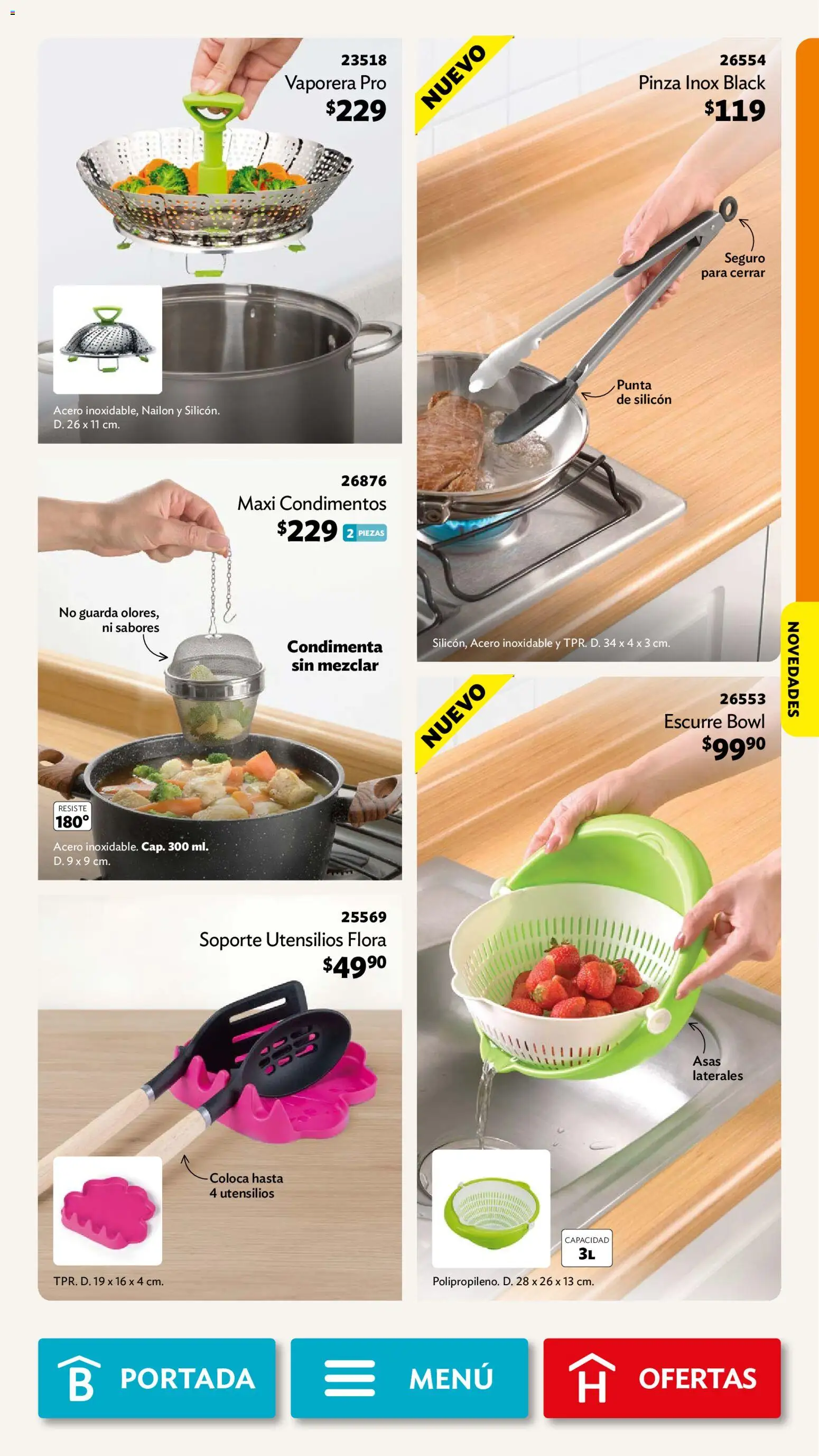 Nuevas ofertas de Betterware válidas en toda la República Mexicana desde el 29/06/2026. ¡Encuentra las mejores ofertas en Betterware campaña 7 2026! | Página: 39 | Productos: Vaporera, Bowl, Pinza
