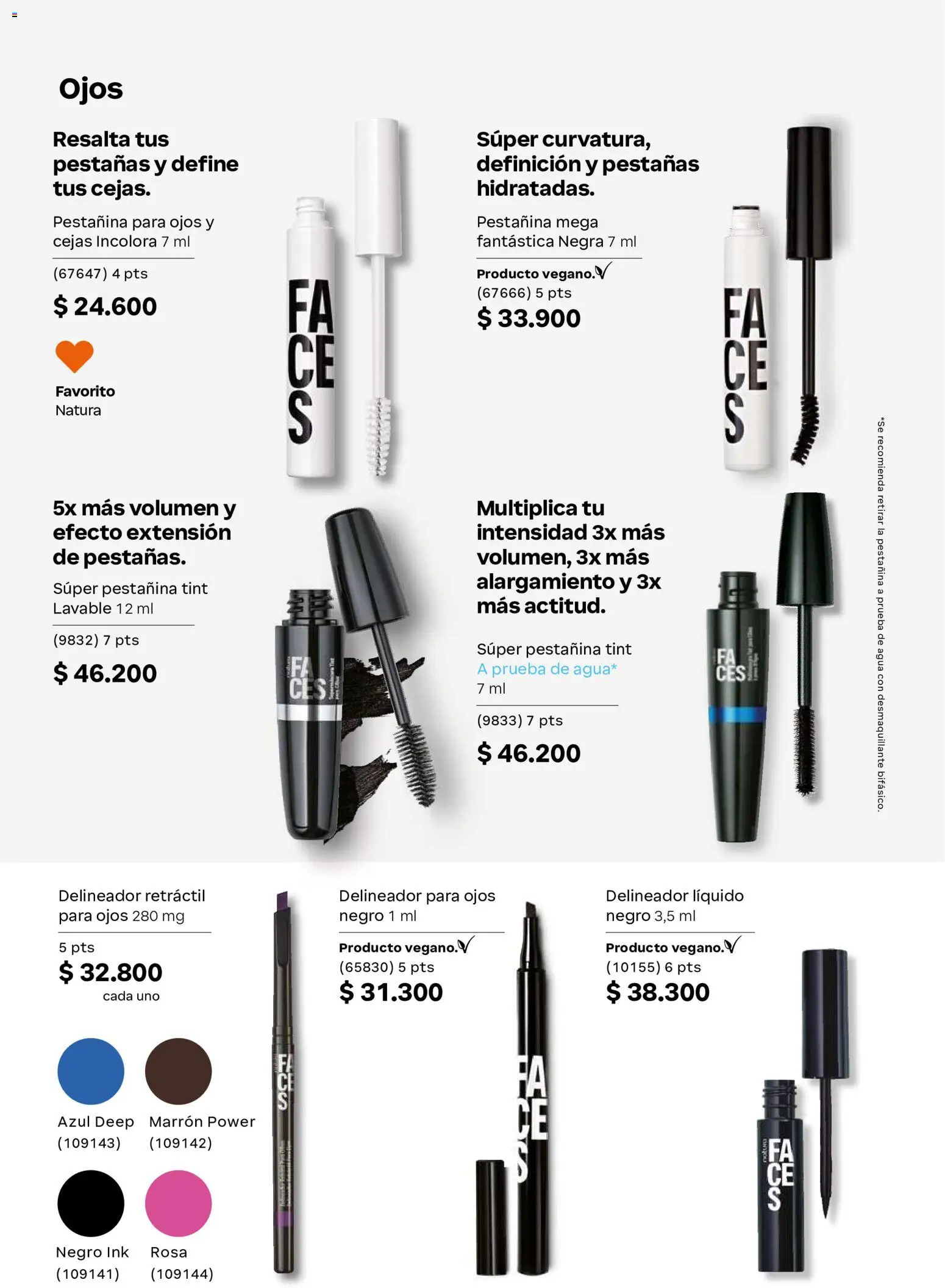 Natura revista - valida desde el 22/07/2026 | Página: 95 | Productos: Agua, Delineador, Desmaquillante