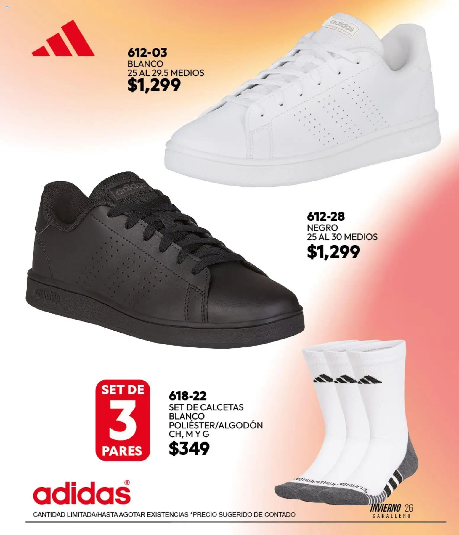 Nuevas ofertas de Cklass válidas en toda la República Mexicana desde el 11/09/2026. ¡Encuentra las mejores ofertas en Cklass catálogo Sportbrands Caballero Invierno! | Página: 29 | Productos: Calcetas