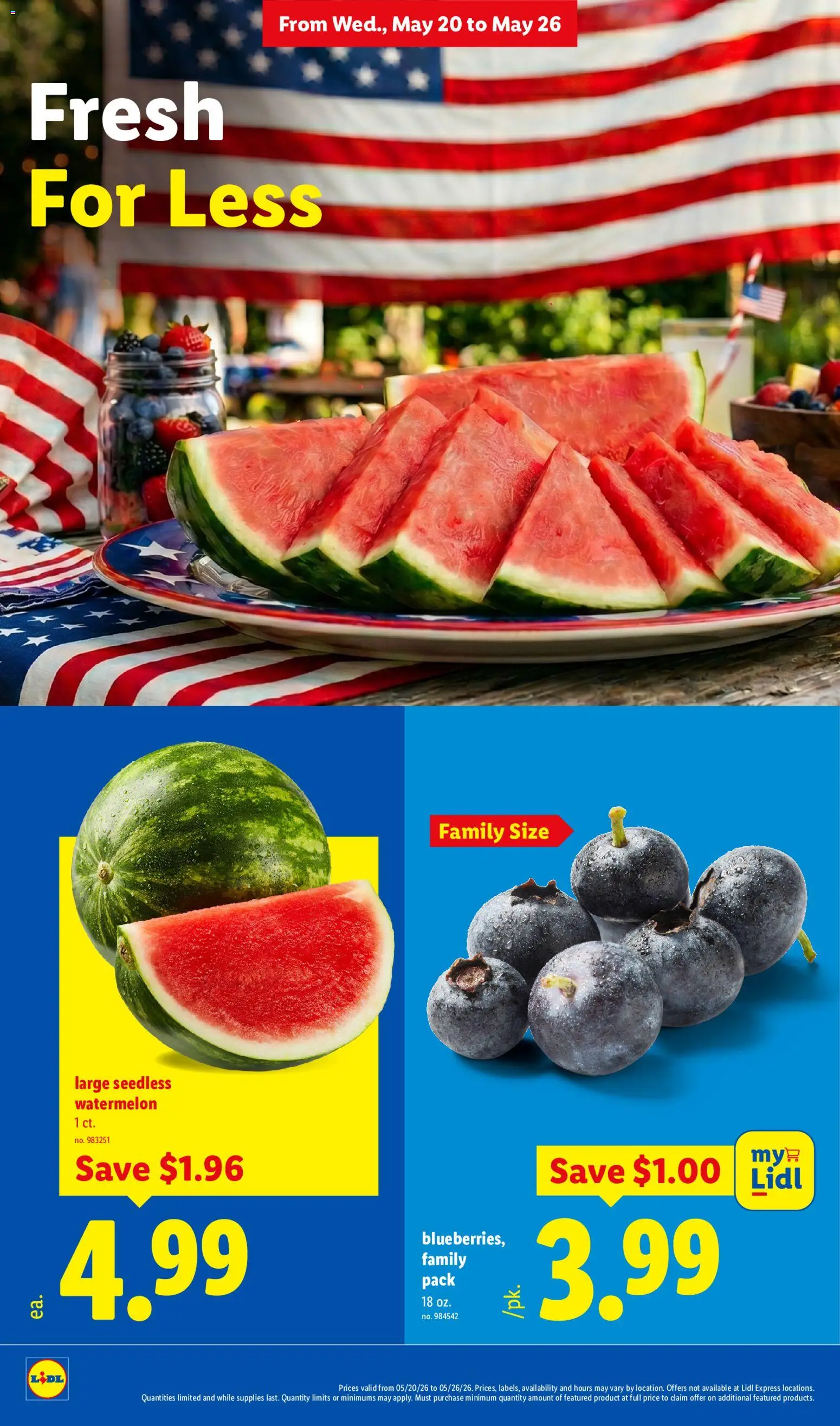 Lidl Weekly Ad - valid from 20.05.2026 | Page: 4 | Products: Watermelon