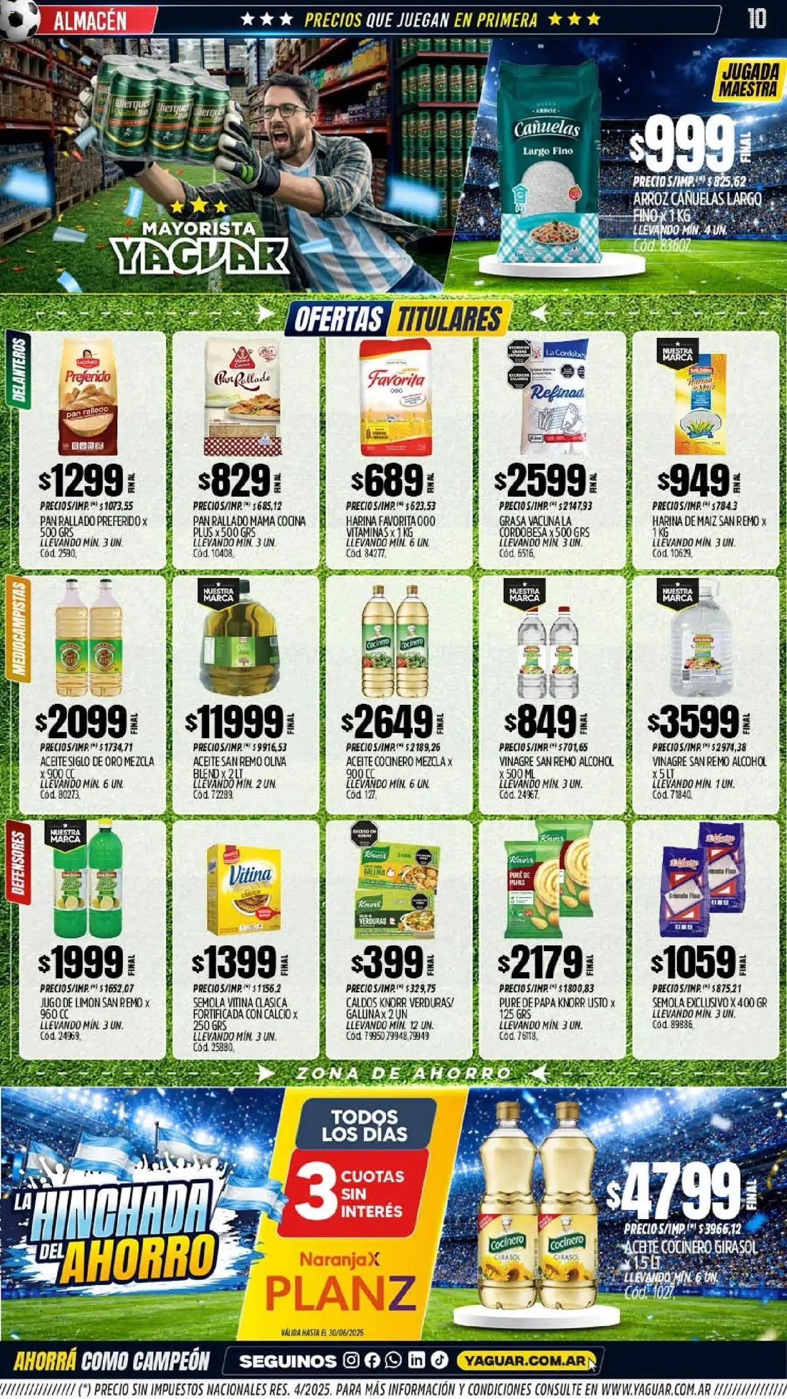Yaguar - Oferta Semanal San Juan │ válido desde el 08.06.2026 | Página: 11 | Productos: Cocina, Harina, Maiz, Pan rallado