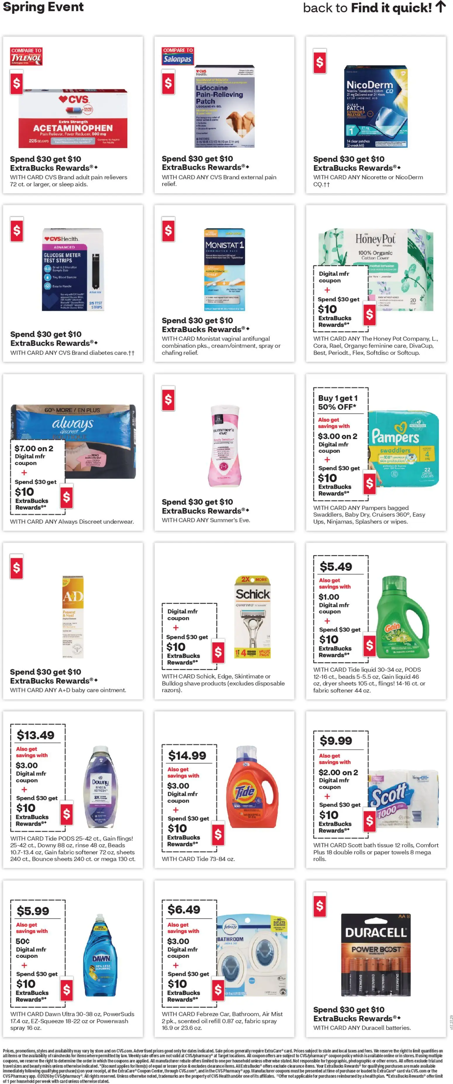 CVS Pharmacy Weekly Ad - valid from 19.04.2026 | Page: 21 | Products: Bath, Oil, Fabric softener, Dryer