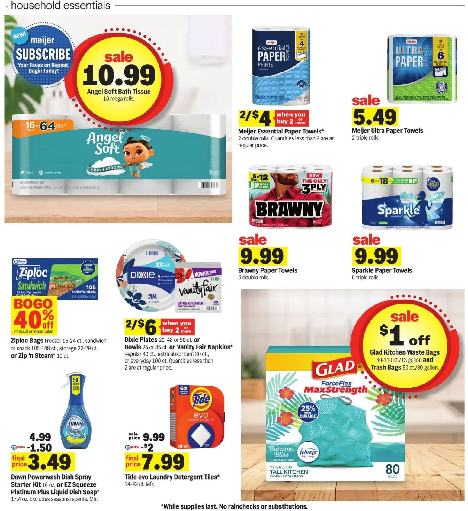 Meijer Weekly Ad - valid from 09/09/2026 | Page: 22 | Products: Bath, Detergent, Starter, Freezer