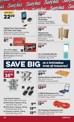 Preview of Princess Auto flyer - 2 Week Sale! from shop Princess Auto valid from Aug 25, 2026 | Page: 31 | Products: Beef, Blender, Thermometer, Meat