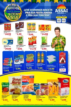 Assaí Atacadista ofertas - AM - Pré-Visualização do folheto da loja Assaí Atacadista, válido de 02/07/2026 | Página: 1 | Produtos: Biscoito, Achocolatado, Carne, Creme