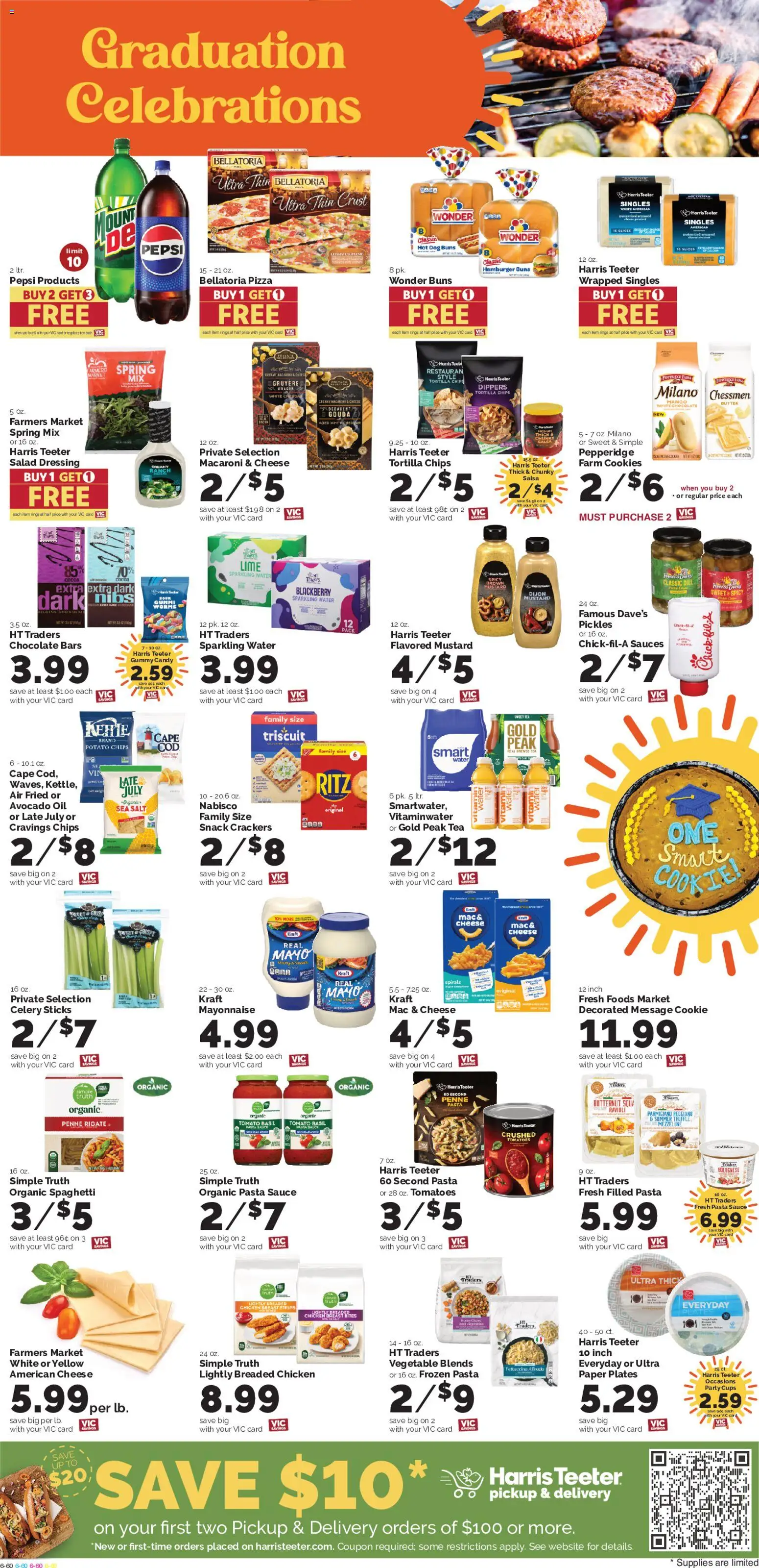 Harris Teeter Weekly Ad - valid from 27.05.2026 | Page: 11 | Products: Butter, Cheese, Pasta, Water