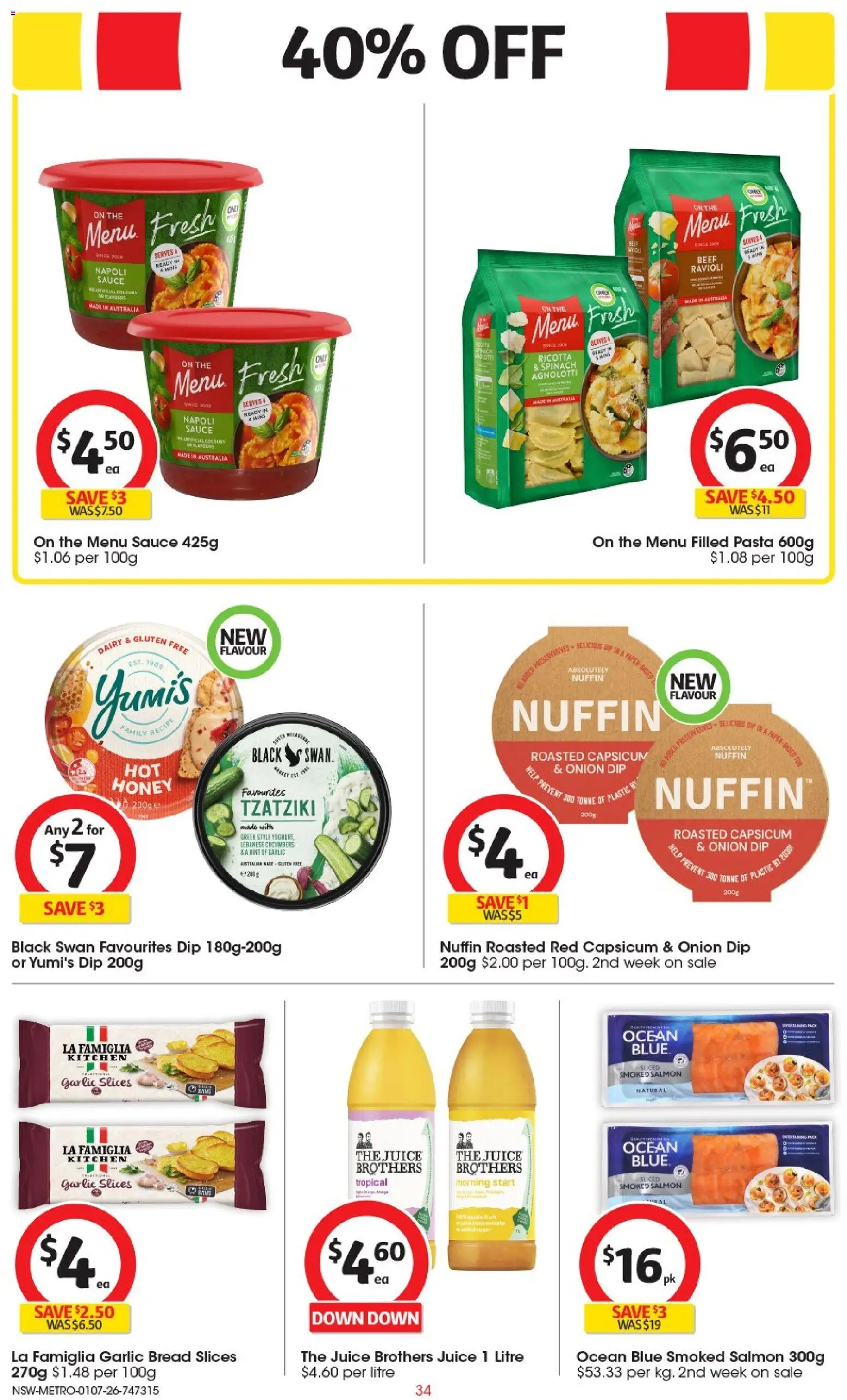 Coles catalogue - valid from 01/07/2026 | Page: 34 | Products: Capsicum, Dairy, Honey, Salmon