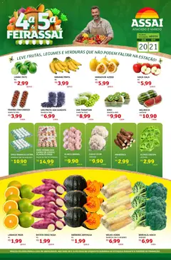 Assaí Atacadista ofertas - MG - Pré-Visualização do folheto da loja Assaí Atacadista, válido de 20.05.2026 | Página: 1 | Produtos: Abóbora, Kiwi, Gaiola, Bandeja