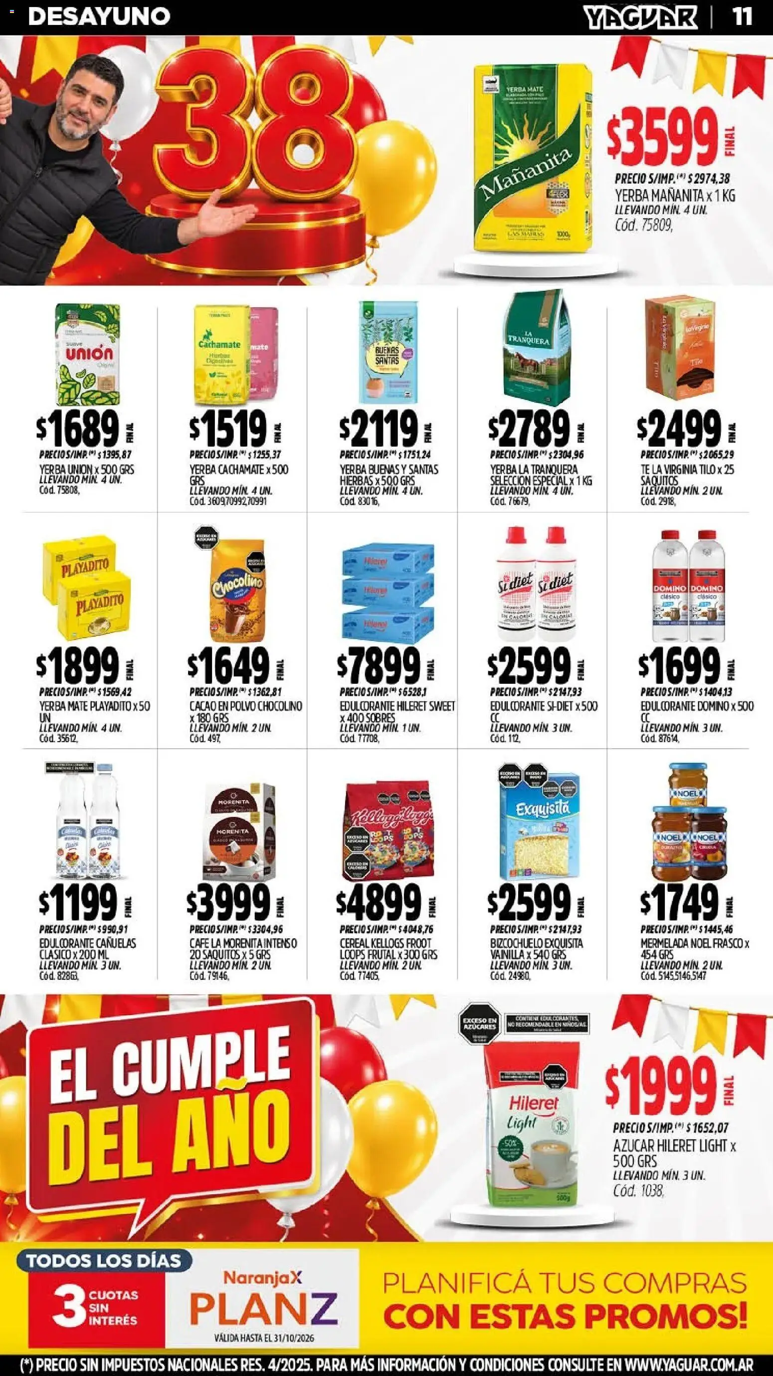 Yaguar - Oferta Semanal Parque Chacabuco │ válido desde el 26/10/2026 | Página: 12