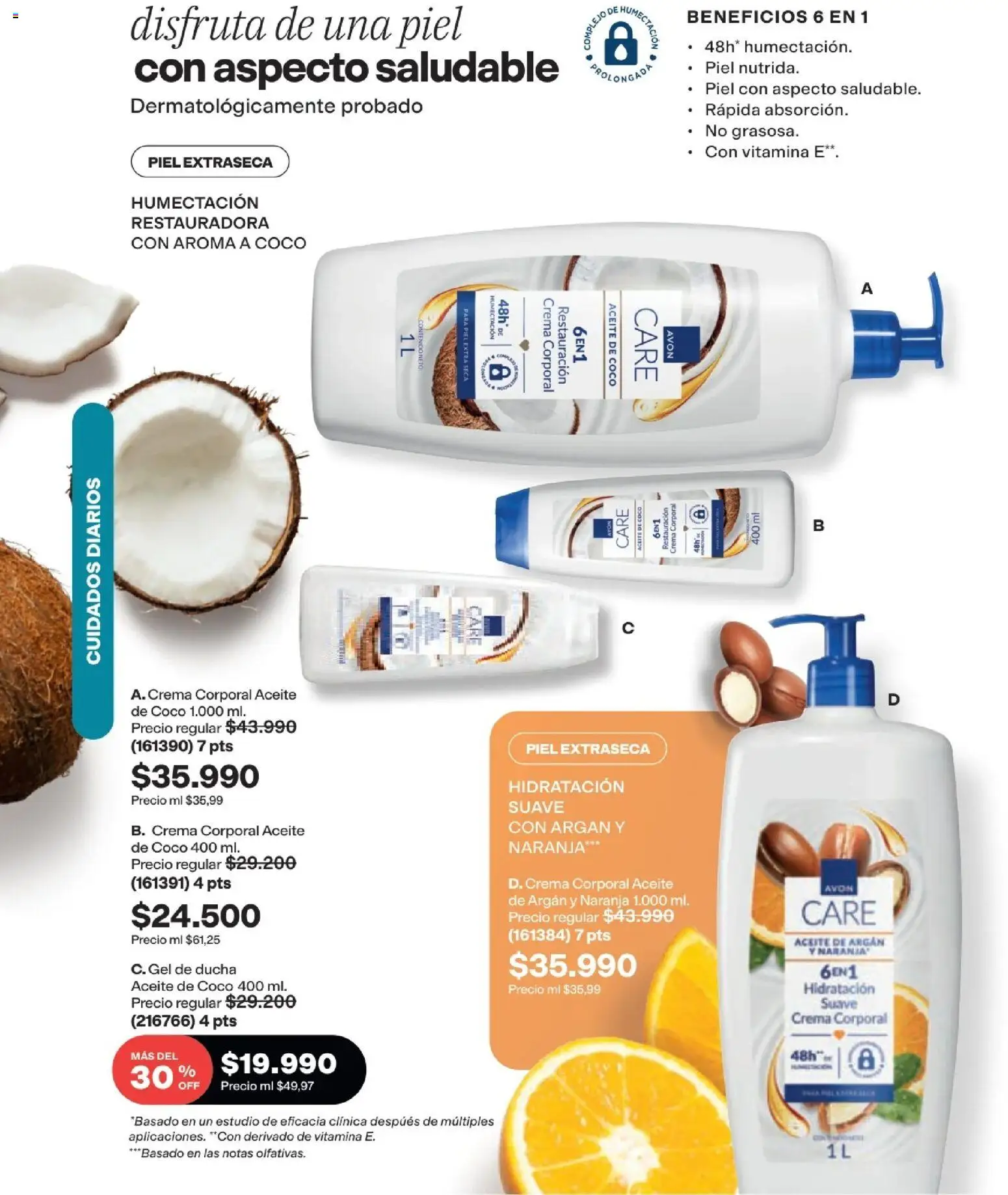 Avon revista - valida desde el 19/09/2026 | Página: 117 | Productos: Aceite de coco, Ducha, Gel de ducha, Aceite