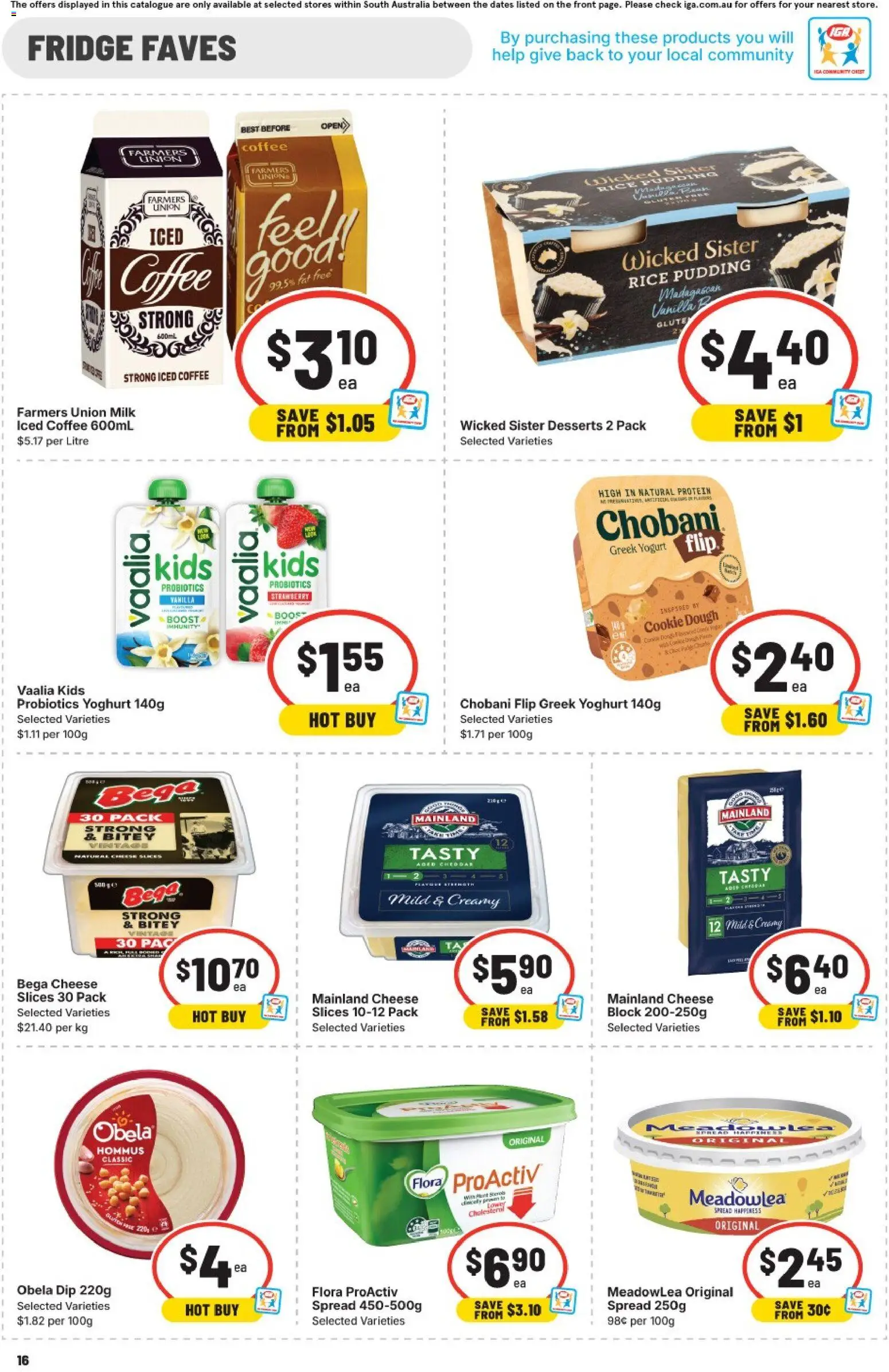 IGA catalogue - valid from 10.06.2026 | Page: 13 | Products: Milk, Yoghurt, Coffee, Fridge
