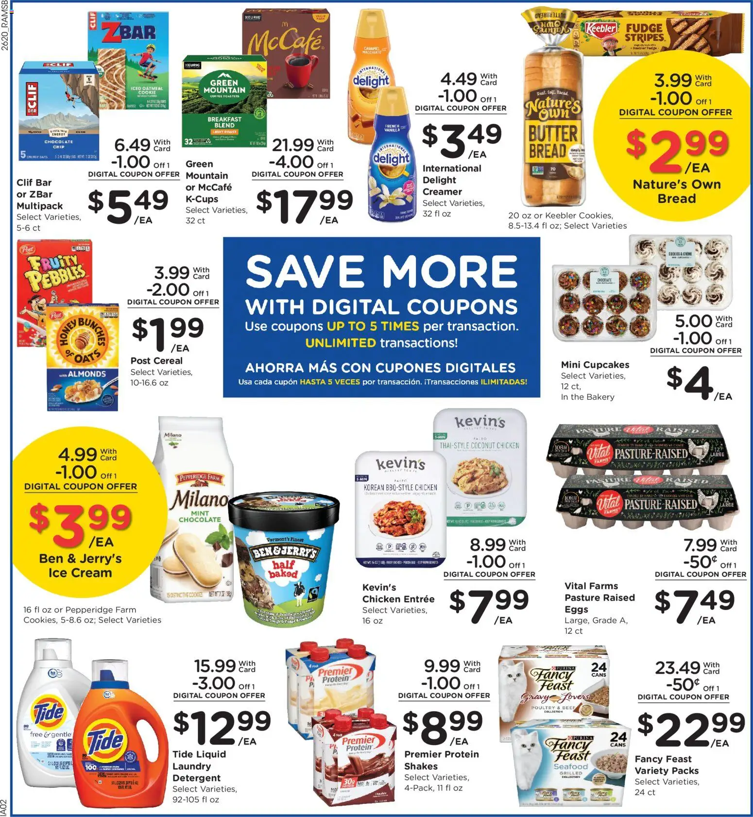 Ralphs Weekly Ad - valid from 17.06.2026 | Page: 8 | Products: Beef, Detergent, Ice cream, Chocolate Chip