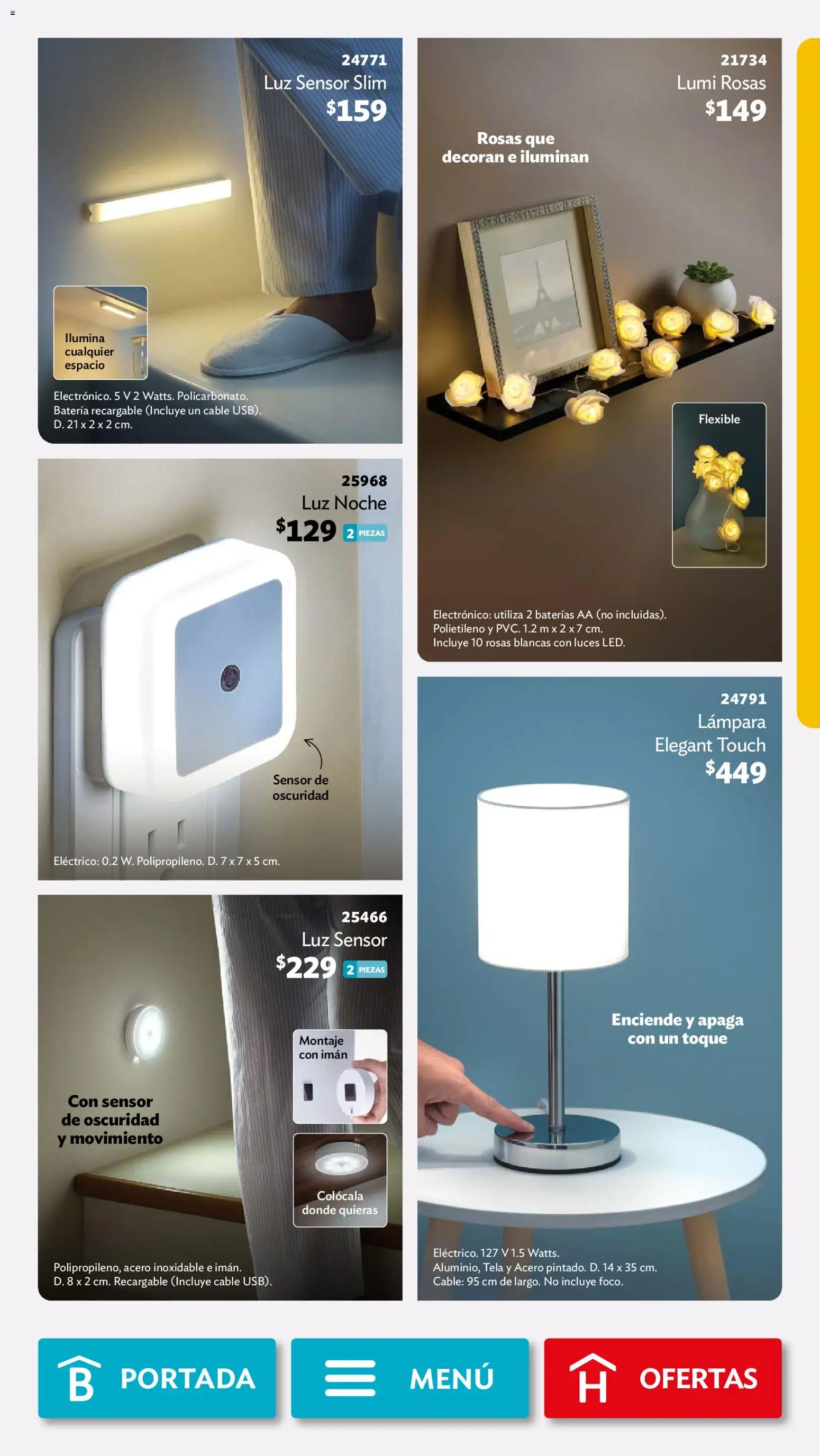 Nuevas ofertas de Betterware válidas en toda la República Mexicana desde el 29/06/2026. ¡Encuentra las mejores ofertas en Betterware campaña 7 2026! | Página: 19 | Productos: Cable, Flexible, Batería, Lámpara