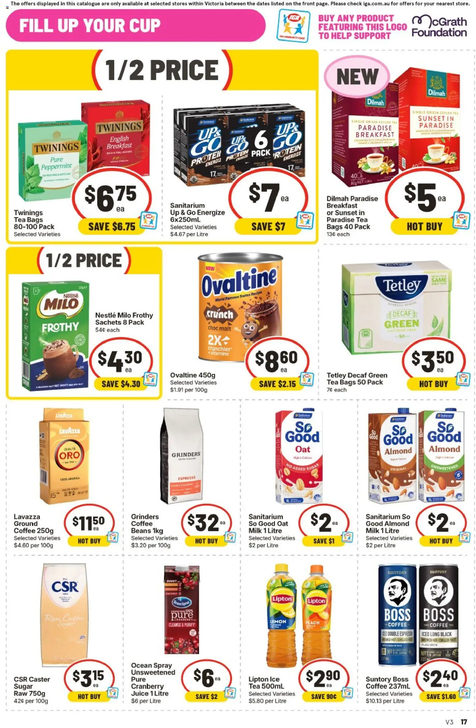 IGA catalogue - valid from 23/09/2026 | Page: 25 | Products: Protein, Coffee, Peach, Foundation