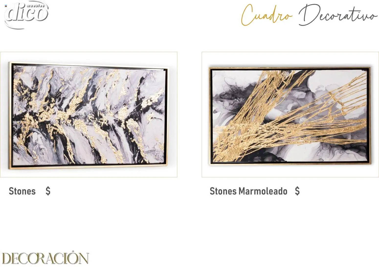 Nuevas ofertas de Muebles Dico válidas en toda la República Mexicana desde el 09/12/2025. ¡Encuentra las mejores ofertas en Muebles Dico catálogo Decoración! | Página: 20 | Productos: Cuadro, Decoración