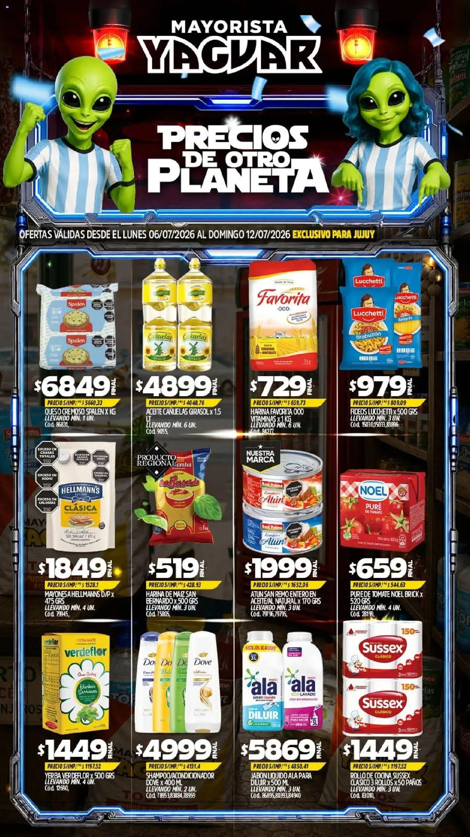 Yaguar - Oferta Semanal Jujuy │ válido desde el 06/07/2026 | Página: 1 | Productos: Vitaminas, Mate, Cocina, Tomate