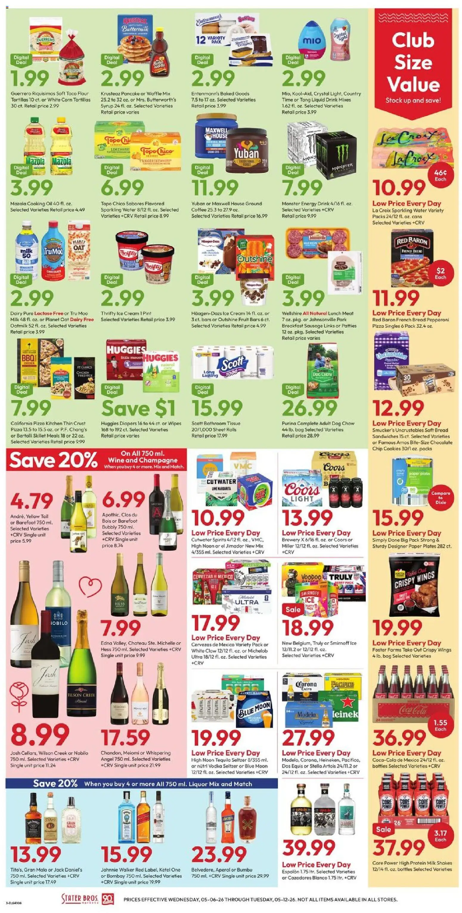 Stater Bros Weekly Ad - valid from 06.05.2026 | Page: 3 | Products: Corn, Skillet, Cream, Bag
