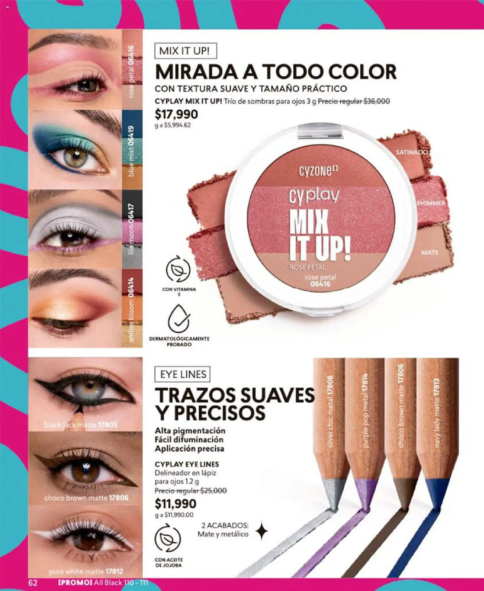 CyZone revista - valida desde el 19.05.2026 | Página: 62 | Productos: Delineador, Aceite