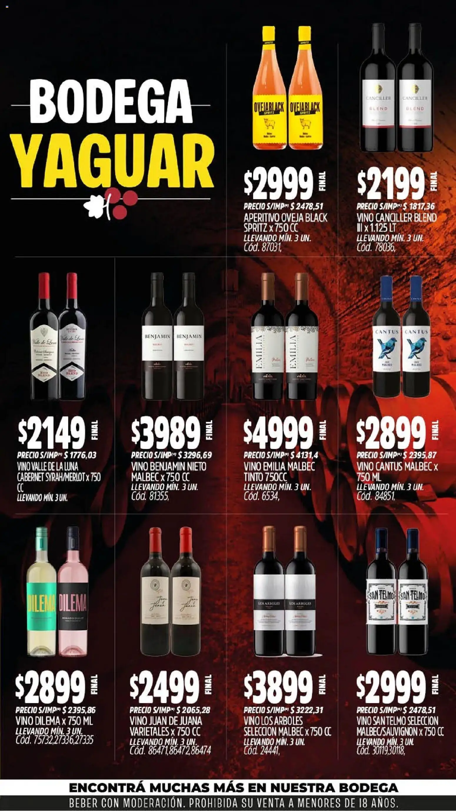 Yaguar - Oferta Semanal Córdoba │ válido desde el 21/09/2026 | Página: 6 | Productos: Vino