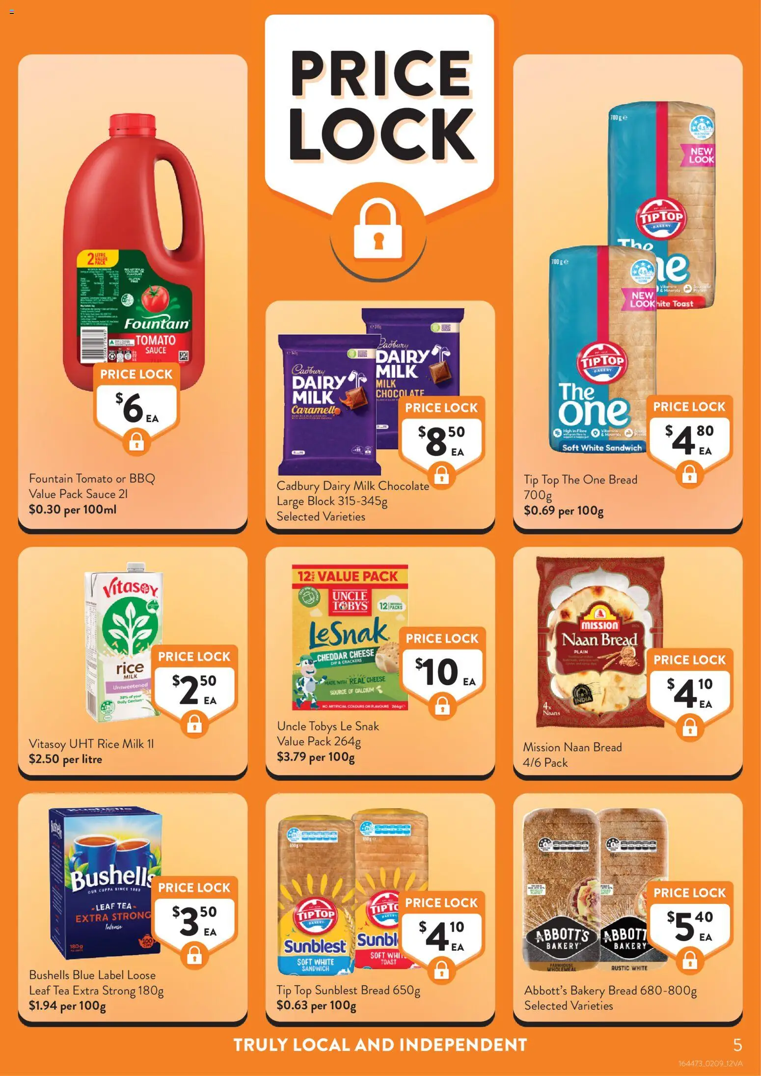 Foodworks catalogue - valid from 02/09/2026 | Page: 5 | Products: Milk, Tea, Fountain, Toast