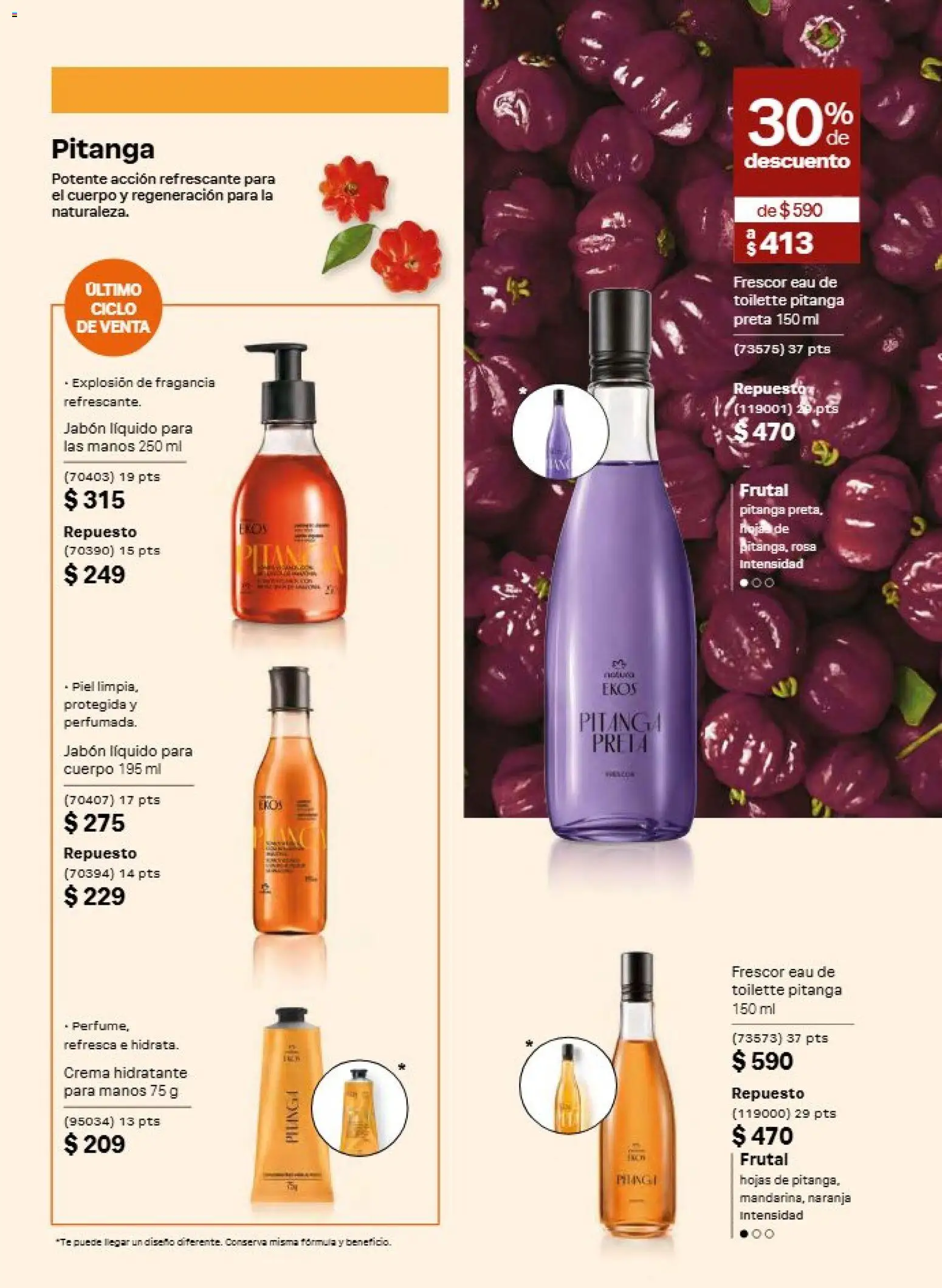 Nuevas ofertas de Natura válidas en toda la República Mexicana desde el 21/08/2026. ¡Encuentra las mejores ofertas en Natura campaña 13 2026! | Página: 100 | Productos: Jabón líquido, Fragancia, Eau de toilette, Jabón