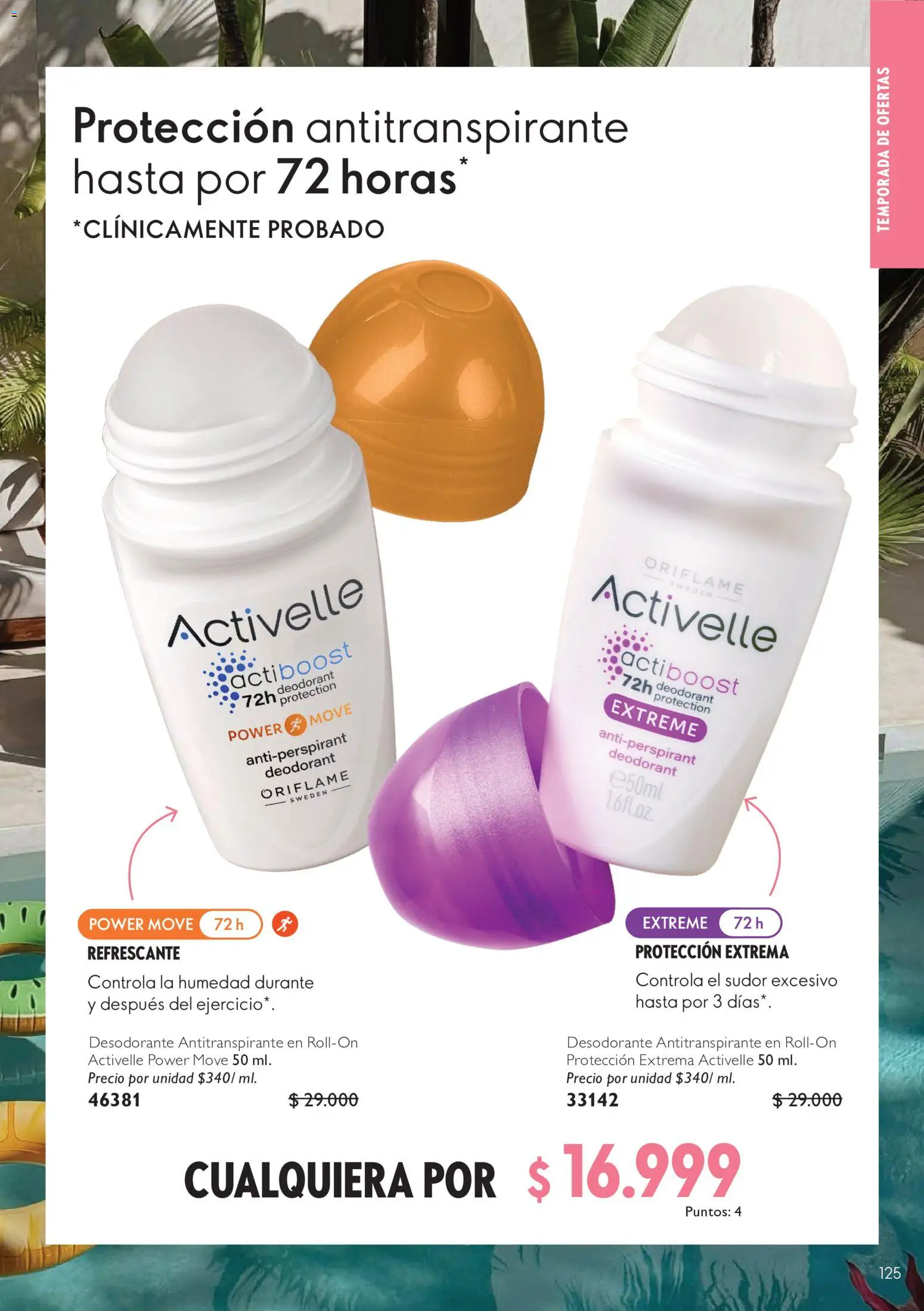 Oriflame revista - valida desde el 11/07/2026 | Página: 125 | Productos: Desodorante, Antitranspirante