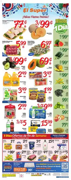 Preview of El Super weekly ads valid from 09/09/2026
