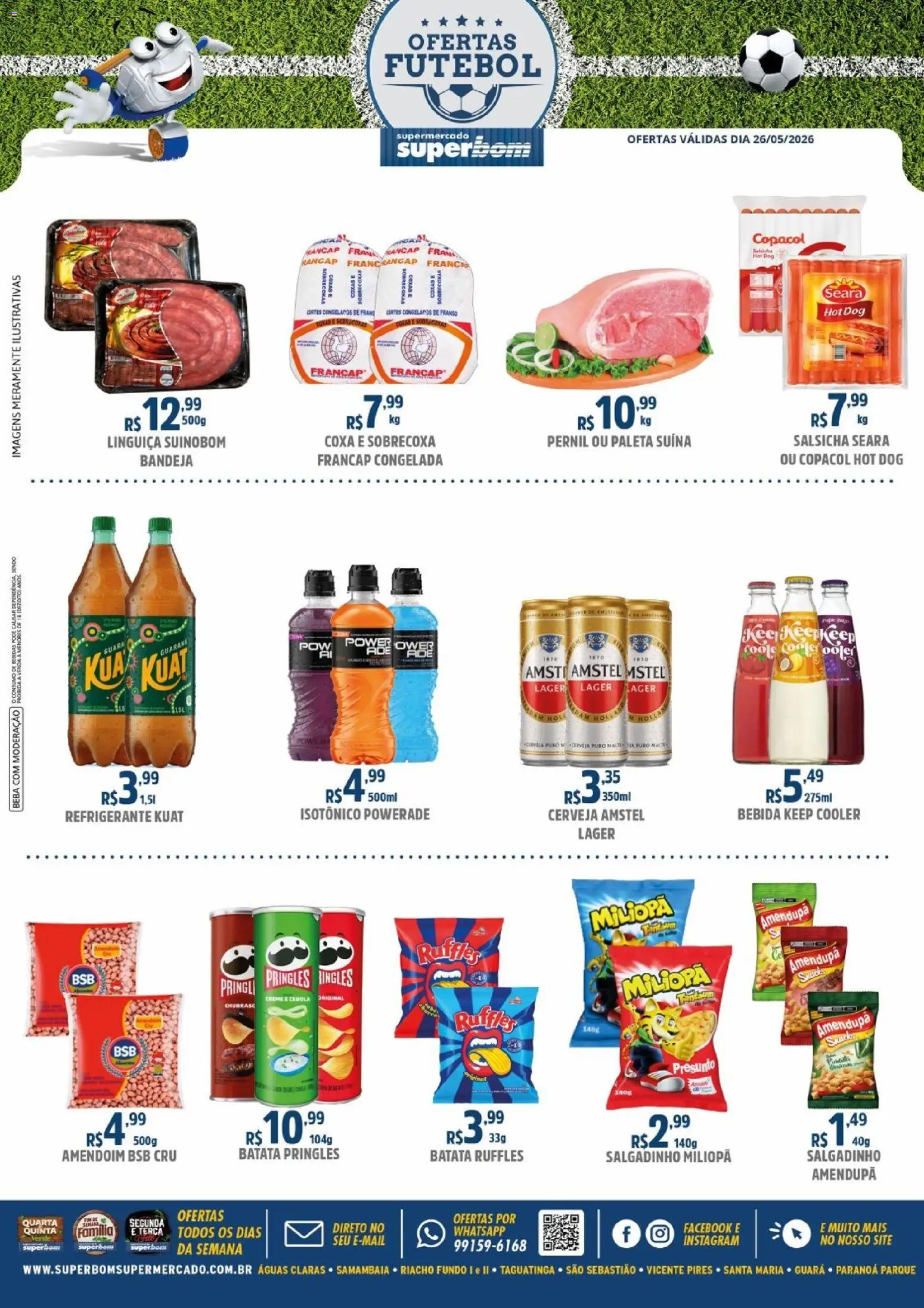Superbom Folheto - válido de 26.05.2026 | Página: 1 | Produtos: Amendoim, Cerveja, Bandeja, Batata