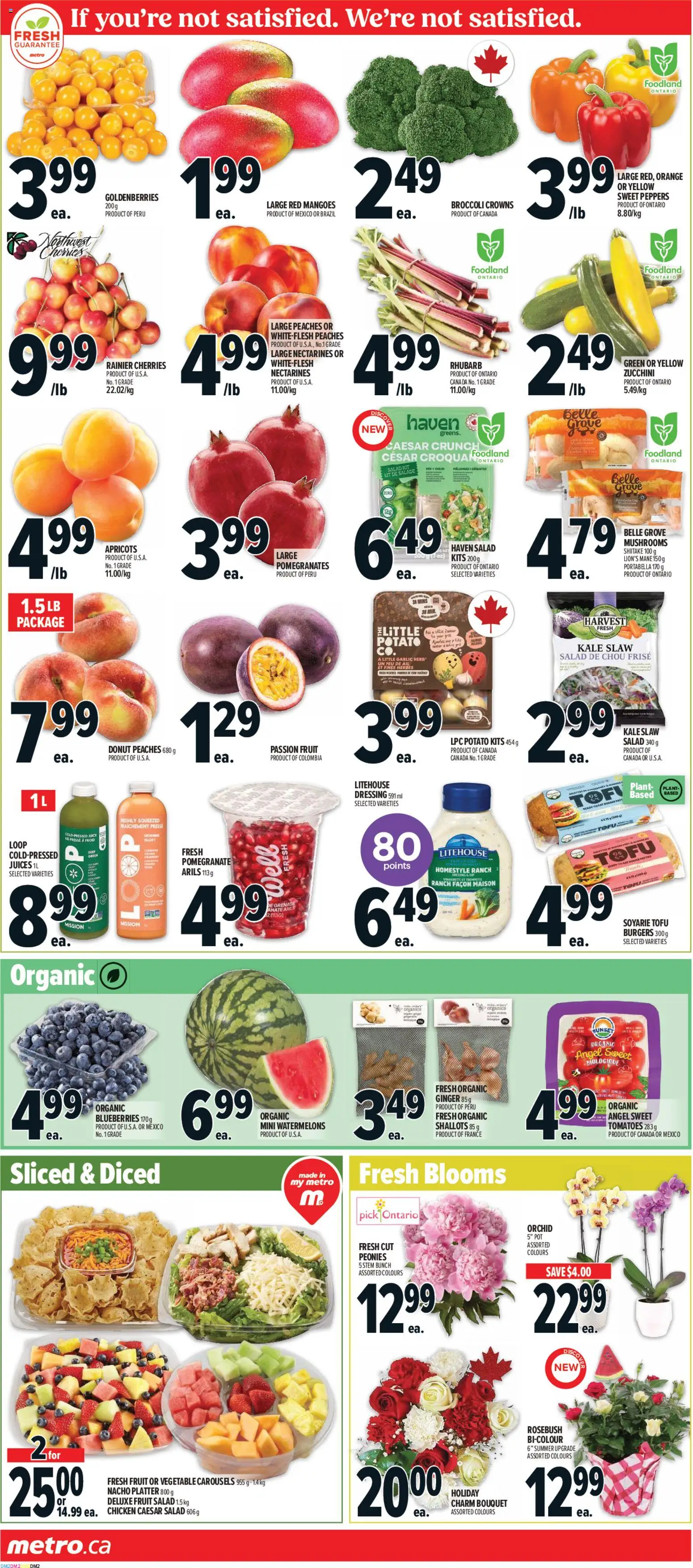 Metro flyer valid from Jun 25, 2026 | Page: 4 | Products: Salad, Juice, Chicken, Tomatoes