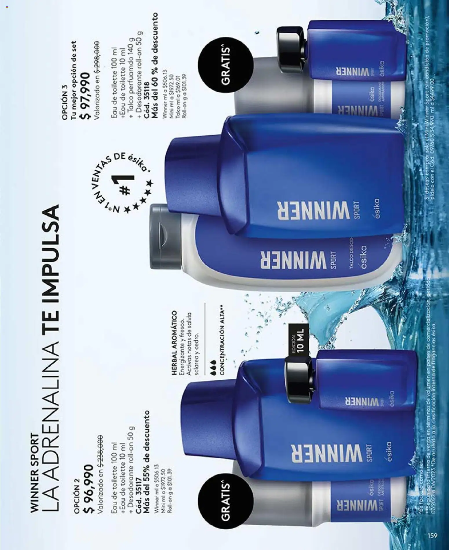 Ésika revista - valida desde el 13.03.2026 | Página: 159 | Productos: Té, Eau de toilette, Desodorante