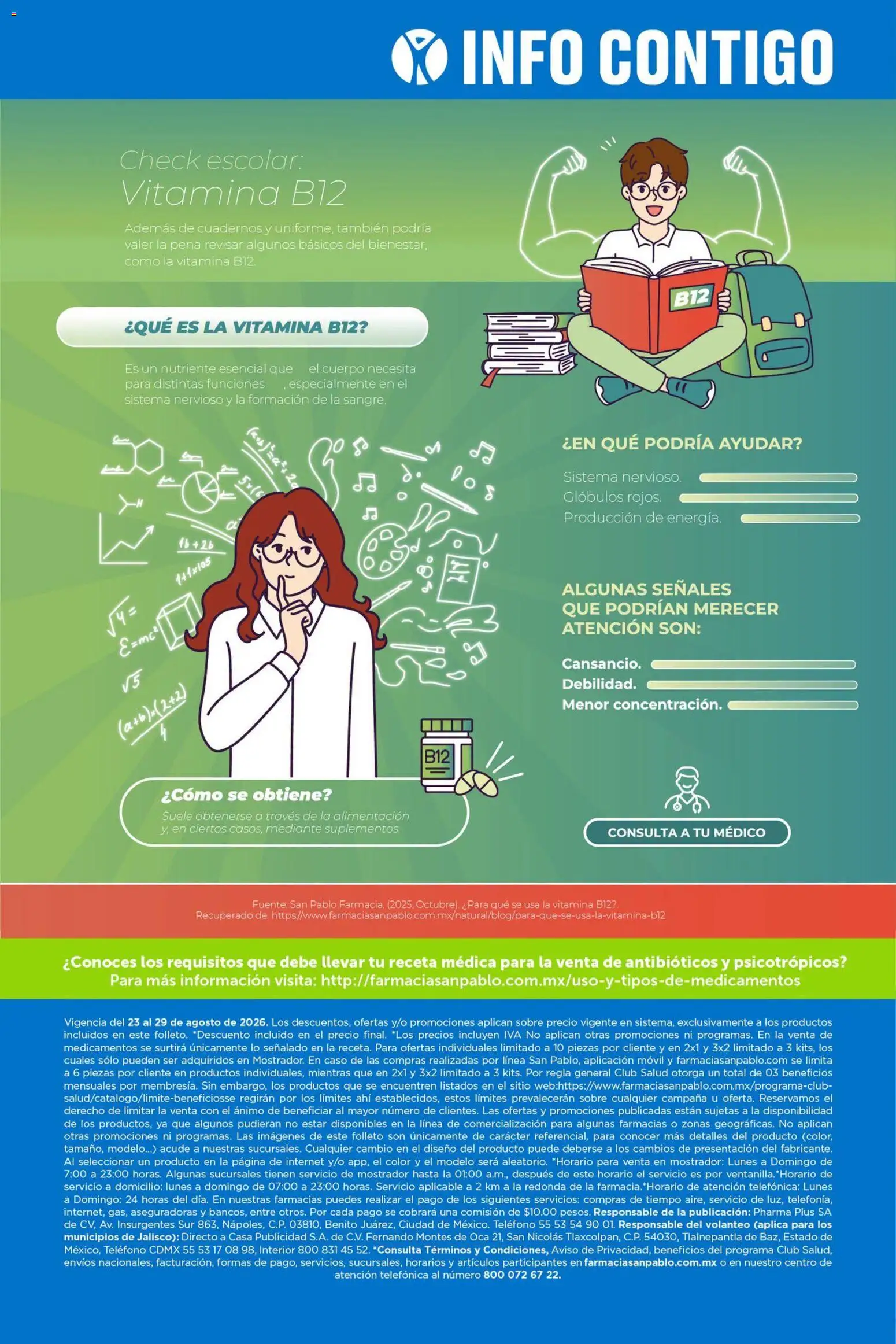 Nuevas ofertas de Farmacia San Pablo válidas en toda la República Mexicana desde el 23/08/2026. ¡Encuentra las mejores ofertas en Farmacia San Pablo catálogo! | Página: 15