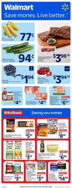 Preview of Walmart weekly flyer from shop Walmart valid from Jul 23, 2026