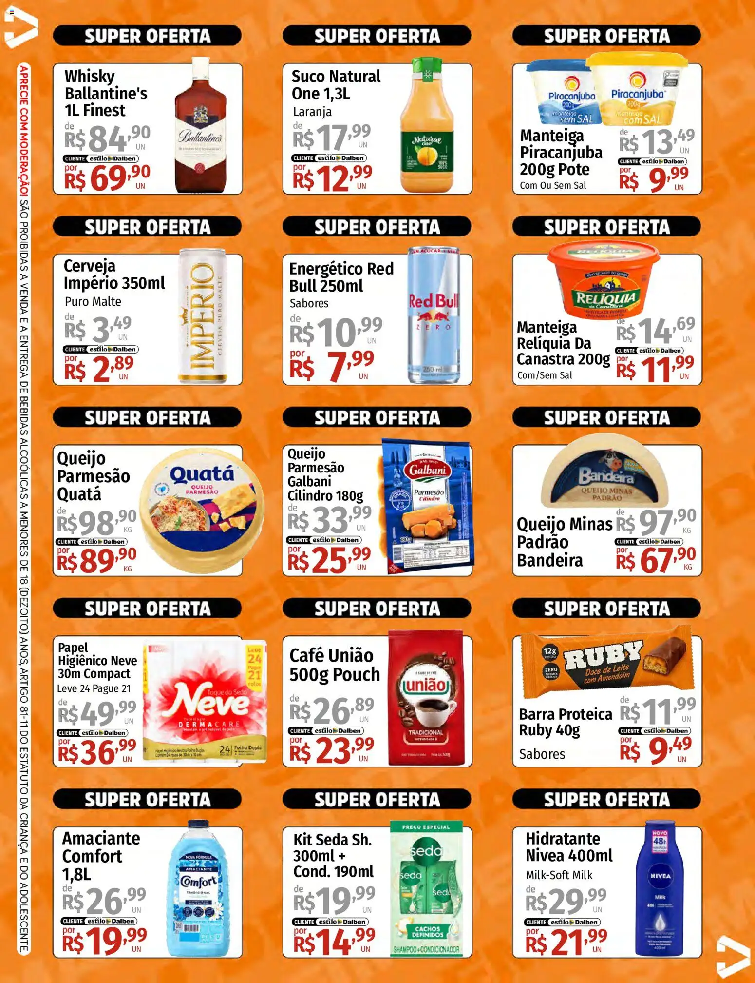 Supermercado Dalben Folheto - válido de 04/09/2026 | Página: 2 | Produtos: Energético Red Bull, Energético, Ballantine’s, Parmesão