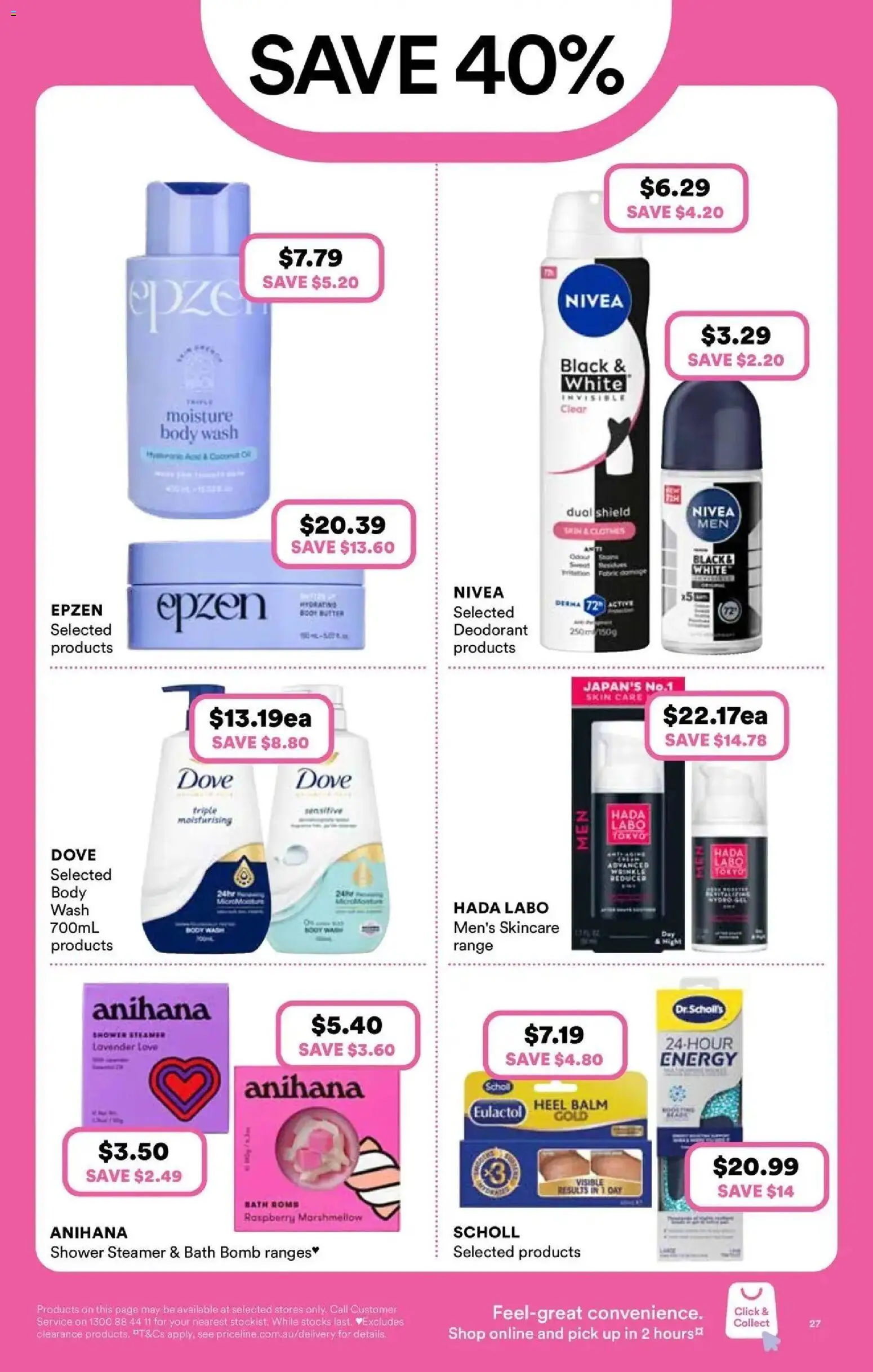 Priceline Pharmacy catalogue - valid from 13/08/2026 | Page: 27 | Products: Bath, Shower, Deodorant, Raspberry