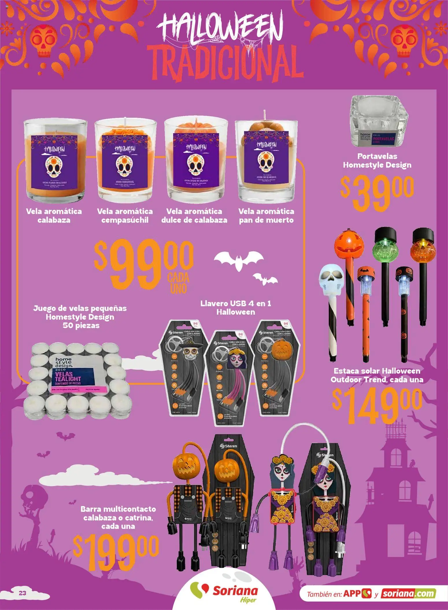Nuevas ofertas de Soriana válidas en toda la República Mexicana desde el 01/10/2026. ¡Encuentra las mejores ofertas en Soriana Híper - Halloween y Día de muertos! | Página: 23