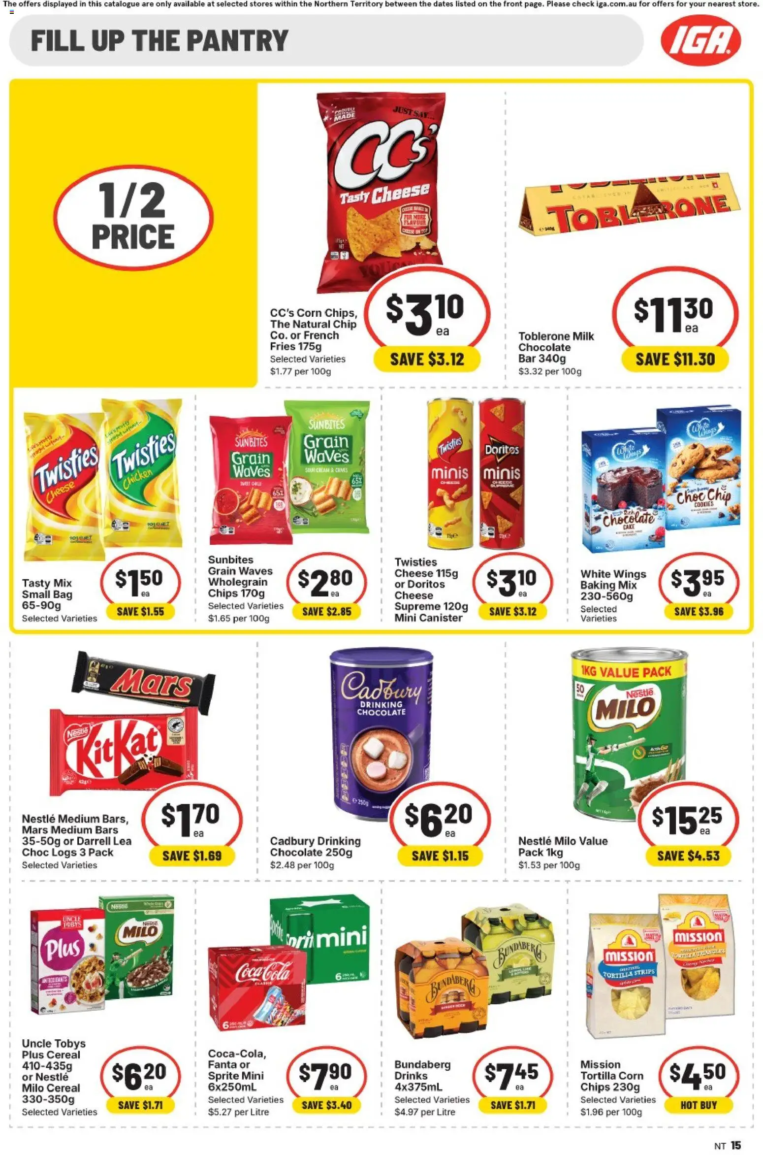 IGA catalogue - valid from 08/07/2026 | Page: 11 | Products: Cheese, Chicken, Cereal, Chips